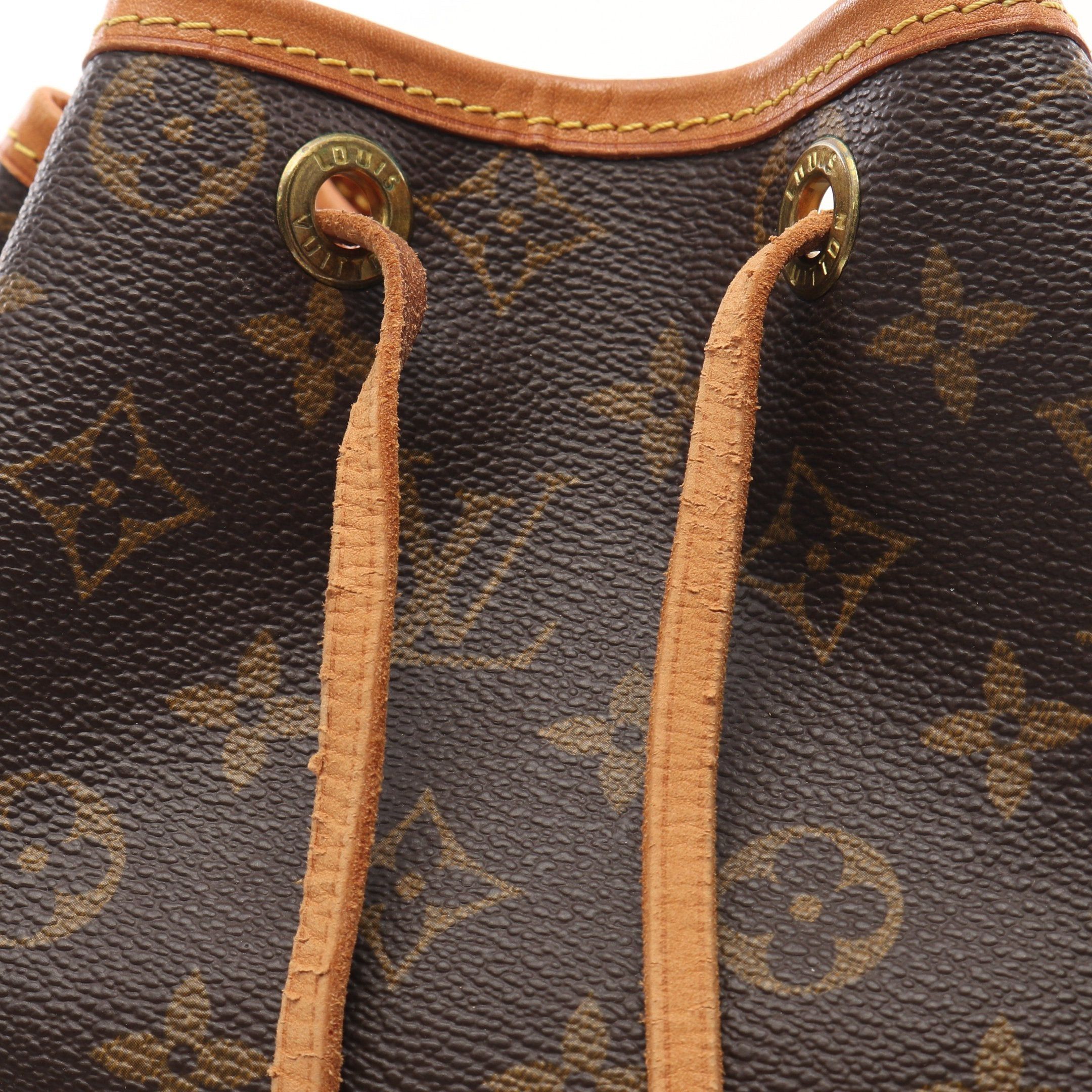 Louis Vuitton Louis Vuitton Noe Monogram Shoulder Bag Leather Brown Size ONE SIZE - 8 Thumbnail