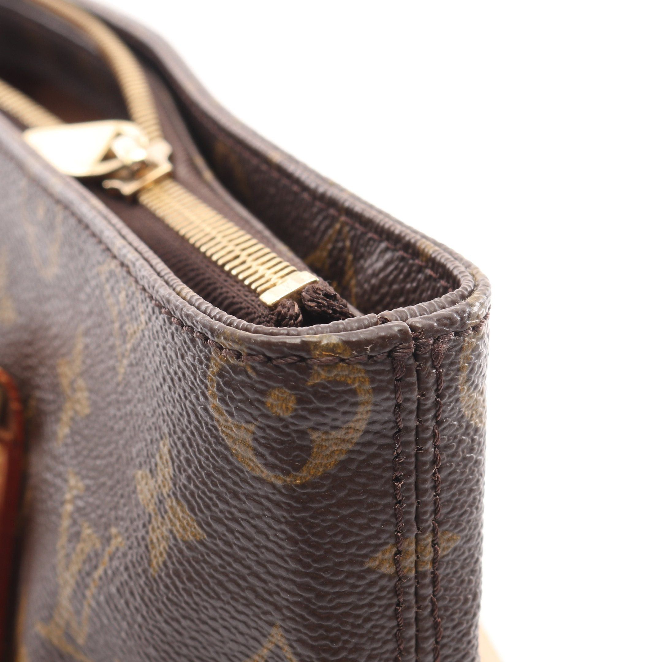 Louis Vuitton Louis Vuitton Cabas Piano Monogram Shoulder Bag Leather Brown Size ONE SIZE - 12 Thumbnail