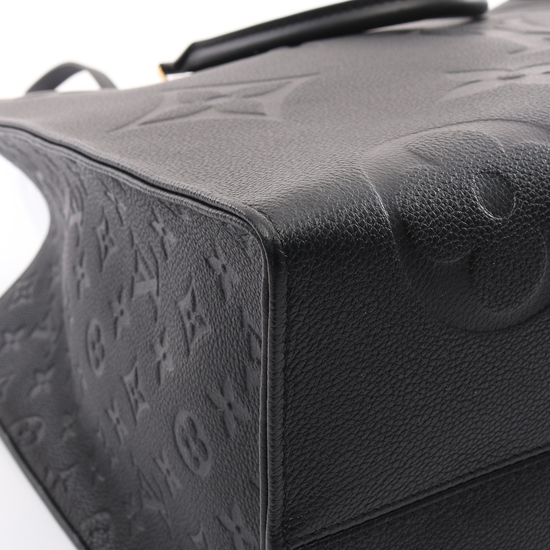 Louis Vuitton Louis Vuitton On-The-Go Gm Monogram Empreinte Noir Shoulder Bag Tote Leather Black Size ONE SIZE - 6 Thumbnail