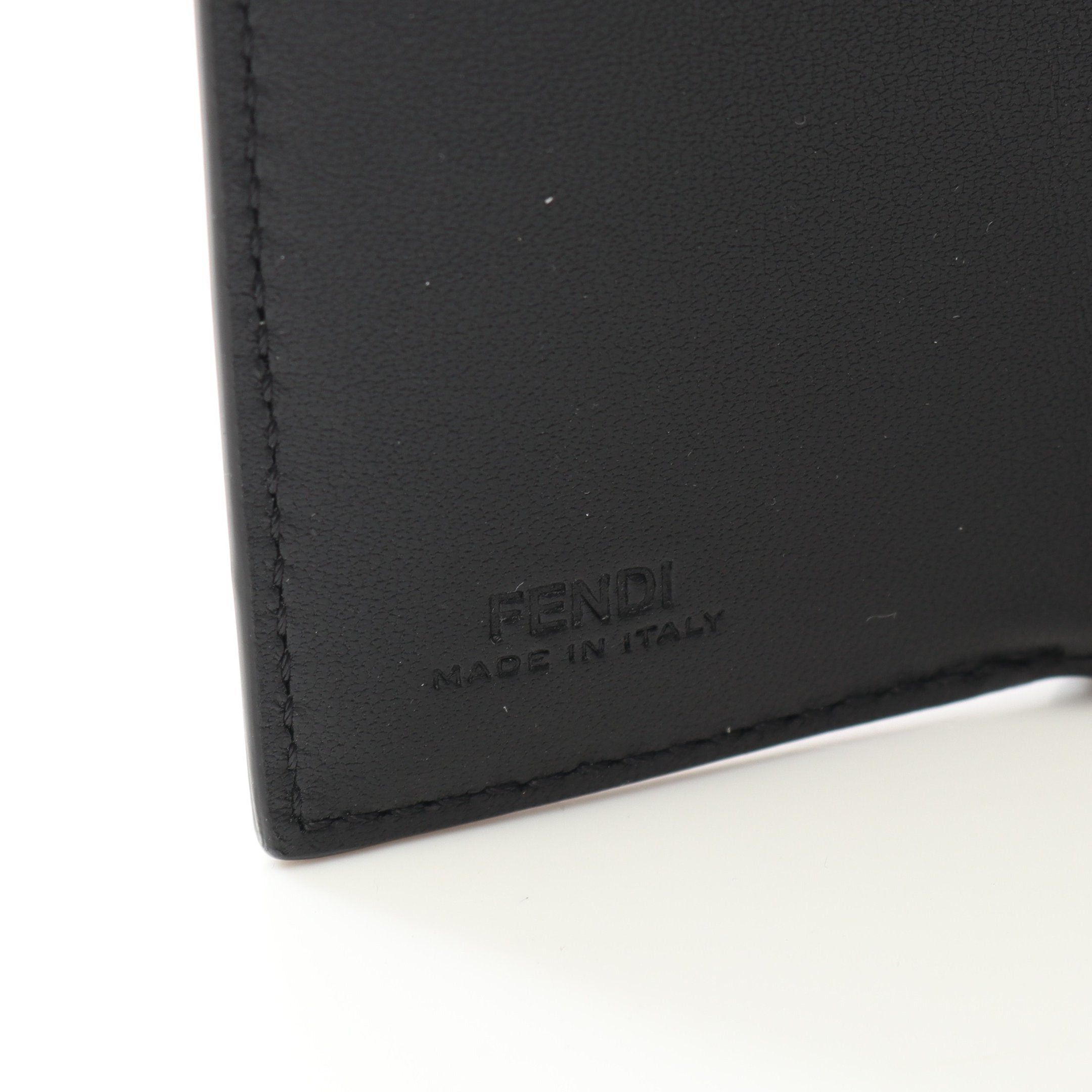 Fendi Fendi Bucket Trifold Wallet Compact Leather Black Size ONE SIZE - 5 Thumbnail