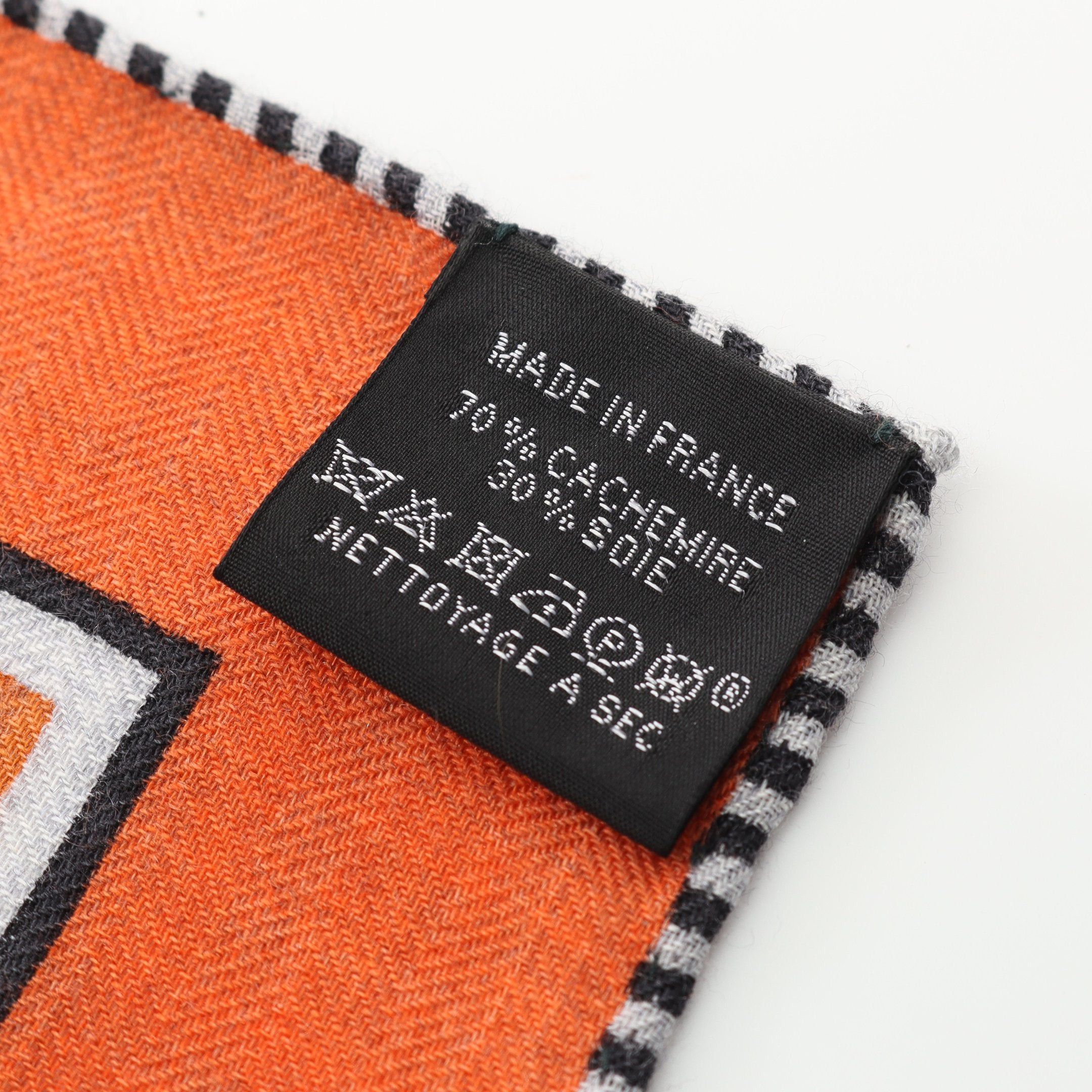 Hermes Hermes Carréjean Carres 140 Festival Des Amazones Bandana Scarf Shawl Cashmere Silk Orange Multicolor Size ONE SIZE - 3 Thumbnail