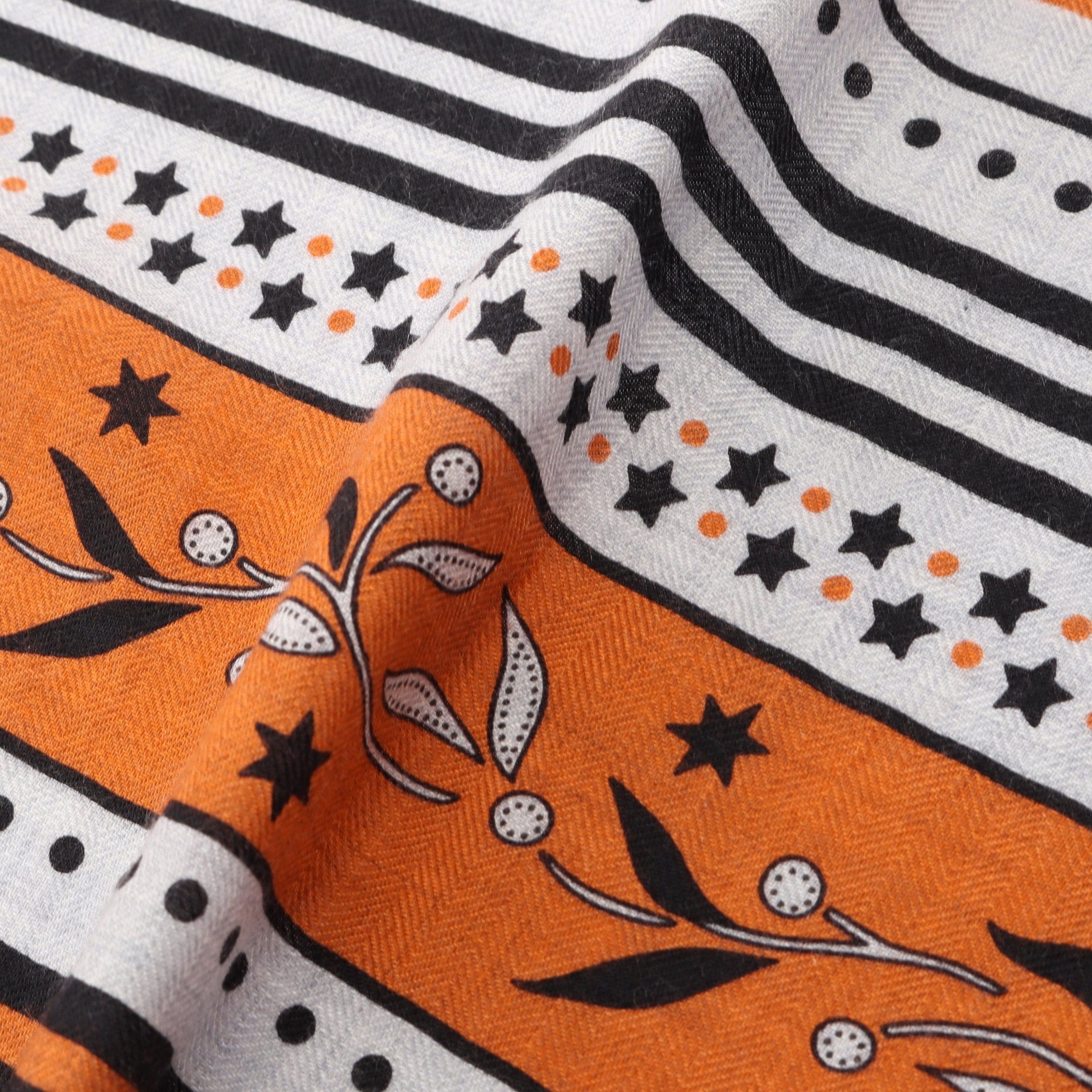 Hermes Hermes Carréjean Carres 140 Festival Des Amazones Bandana Scarf Shawl Cashmere Silk Orange Multicolor Size ONE SIZE - 6 Thumbnail
