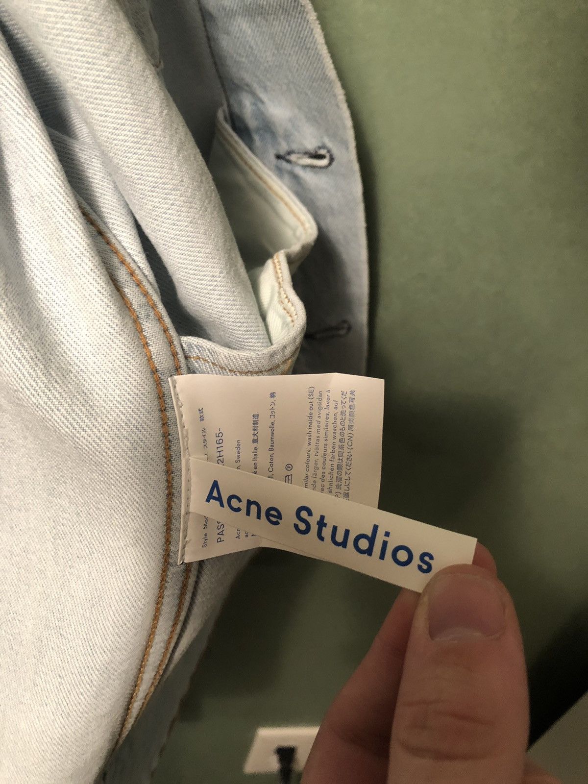 Acne Studios Acne Studios Bla Konst Pass Denim Jacket Light Blue Size US L / EU 52-54 / 3 - 5 Thumbnail
