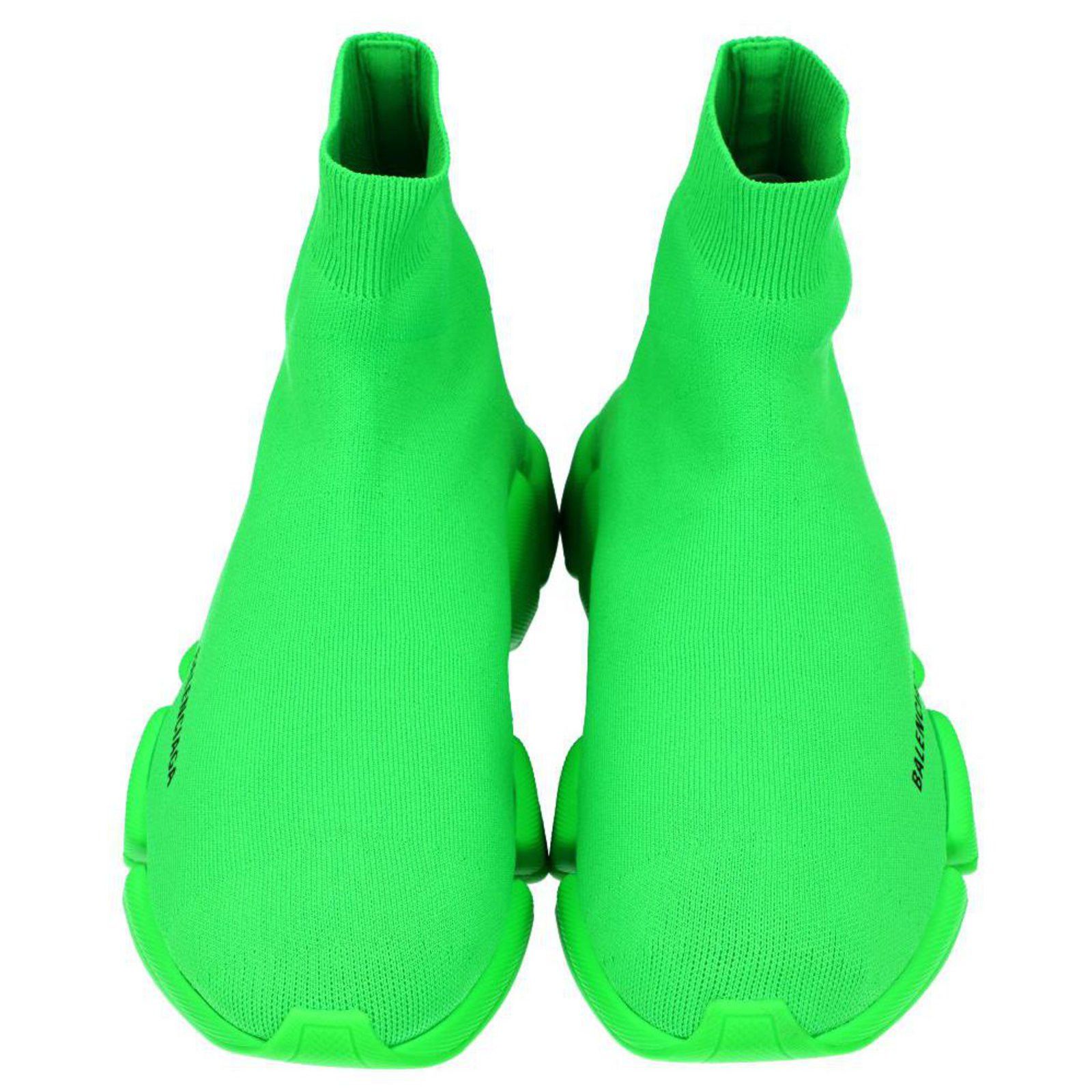 Balenciaga speed 2.0 sneaker fluo green Size US 7 / EU 40 - 3 Thumbnail