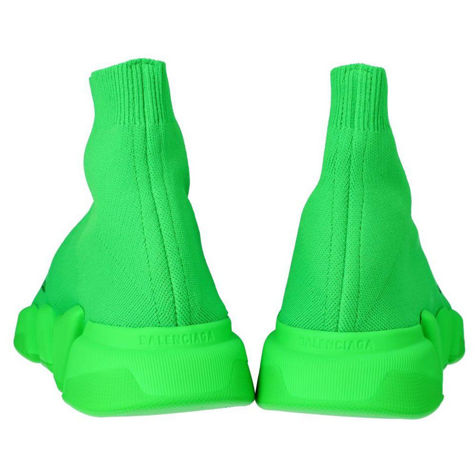 Balenciaga speed 2.0 sneaker fluo green Size US 10 / EU 43 - 4 Thumbnail