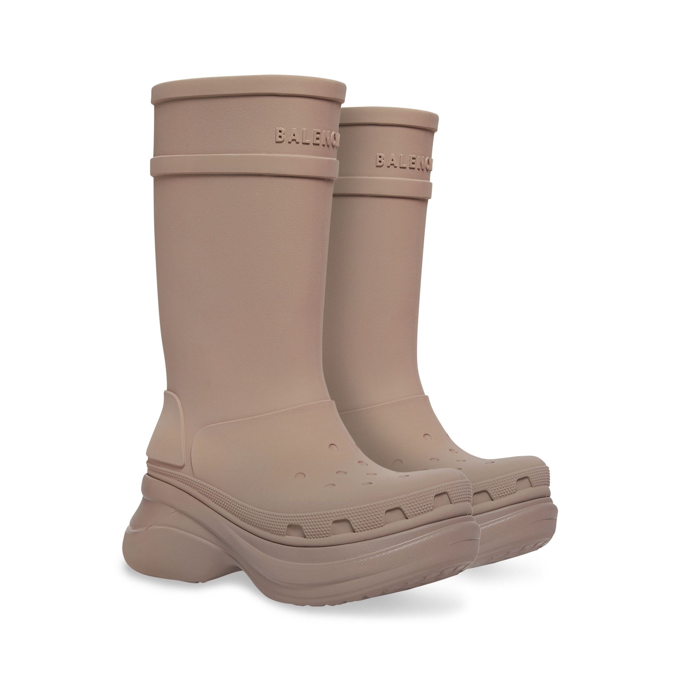 Balenciaga Crocs Boots in Beige Size US 7 / EU 40 - 2 Thumbnail