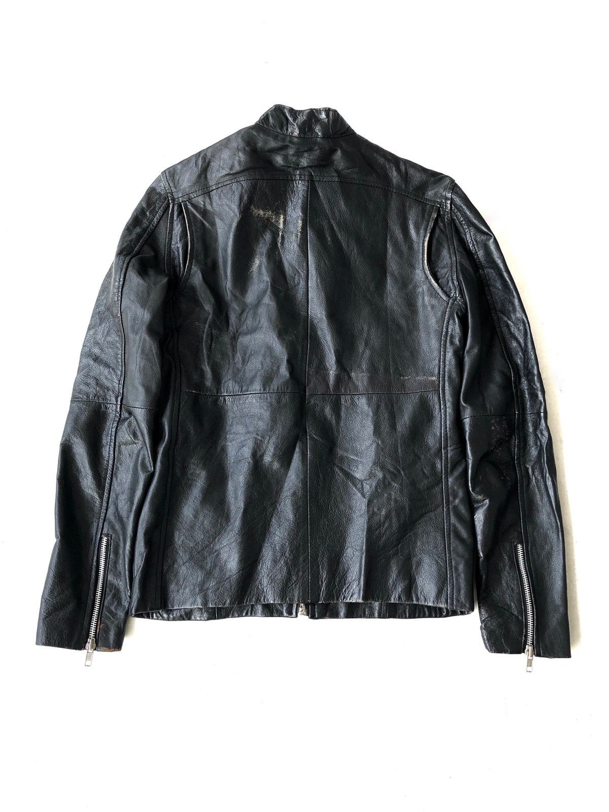 Leather Black Leather Biker Jacket Size US XS / EU 42 / 0 - 6 Thumbnail