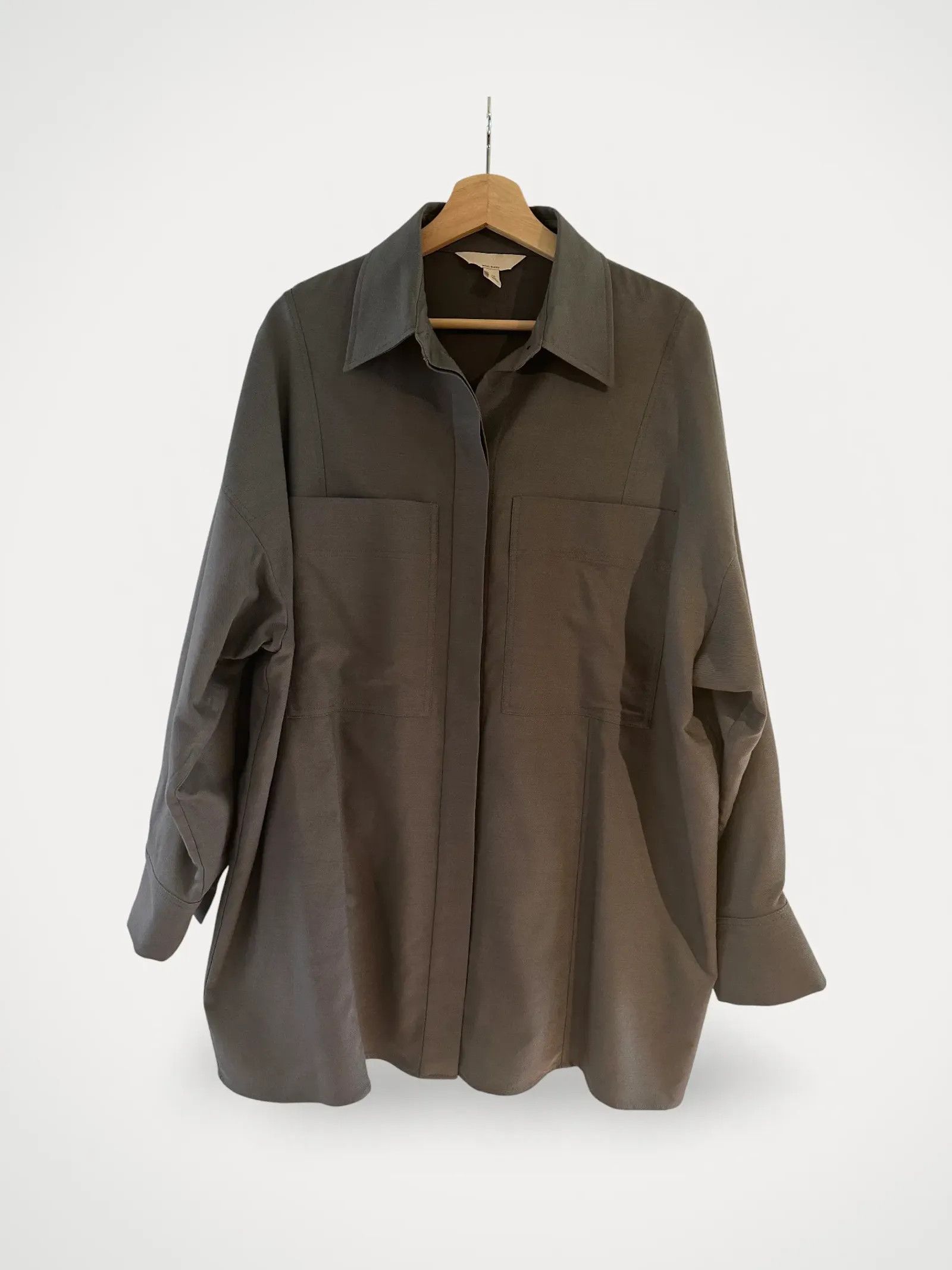 H&M H&M Oversize skjorta i ullmix Shirt Size M / US 6-8 / IT 42-44 - 2 Thumbnail