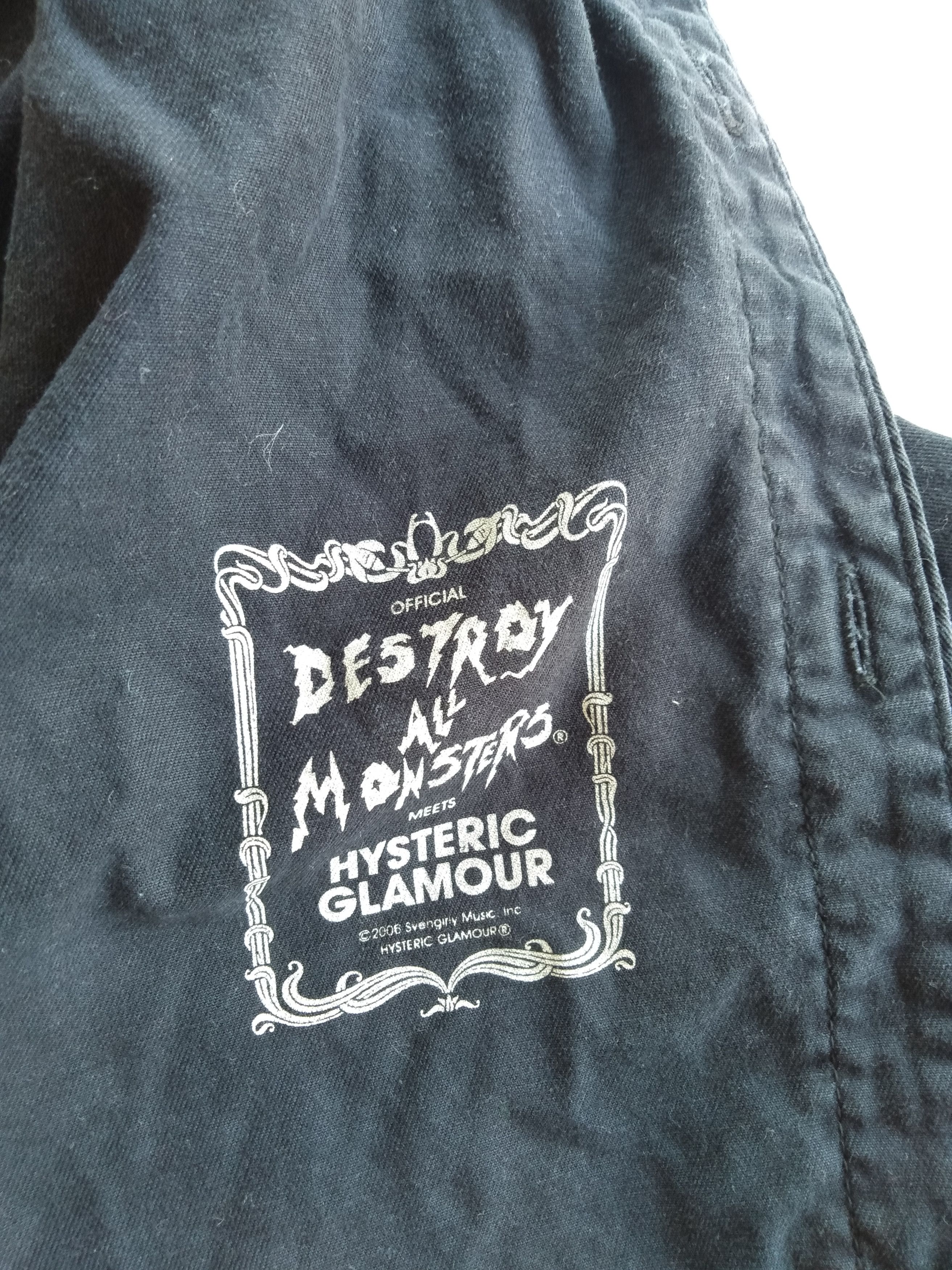 Hysteric Glamour rare HYSTERIC GLAMOUR X damn and monster graphic print button up shirt/seditioneries punk shirt Size US S / EU 44-46 / 1 - 4 Thumbnail