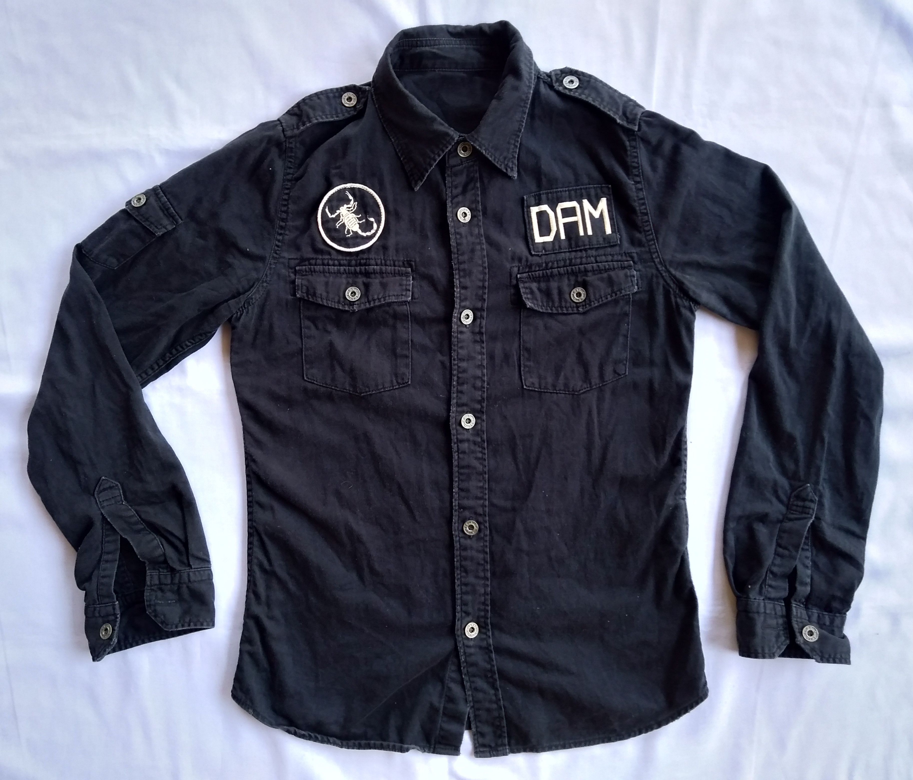 Hysteric Glamour rare HYSTERIC GLAMOUR X damn and monster graphic print button up shirt/seditioneries punk shirt Size US S / EU 44-46 / 1 - 6 Thumbnail