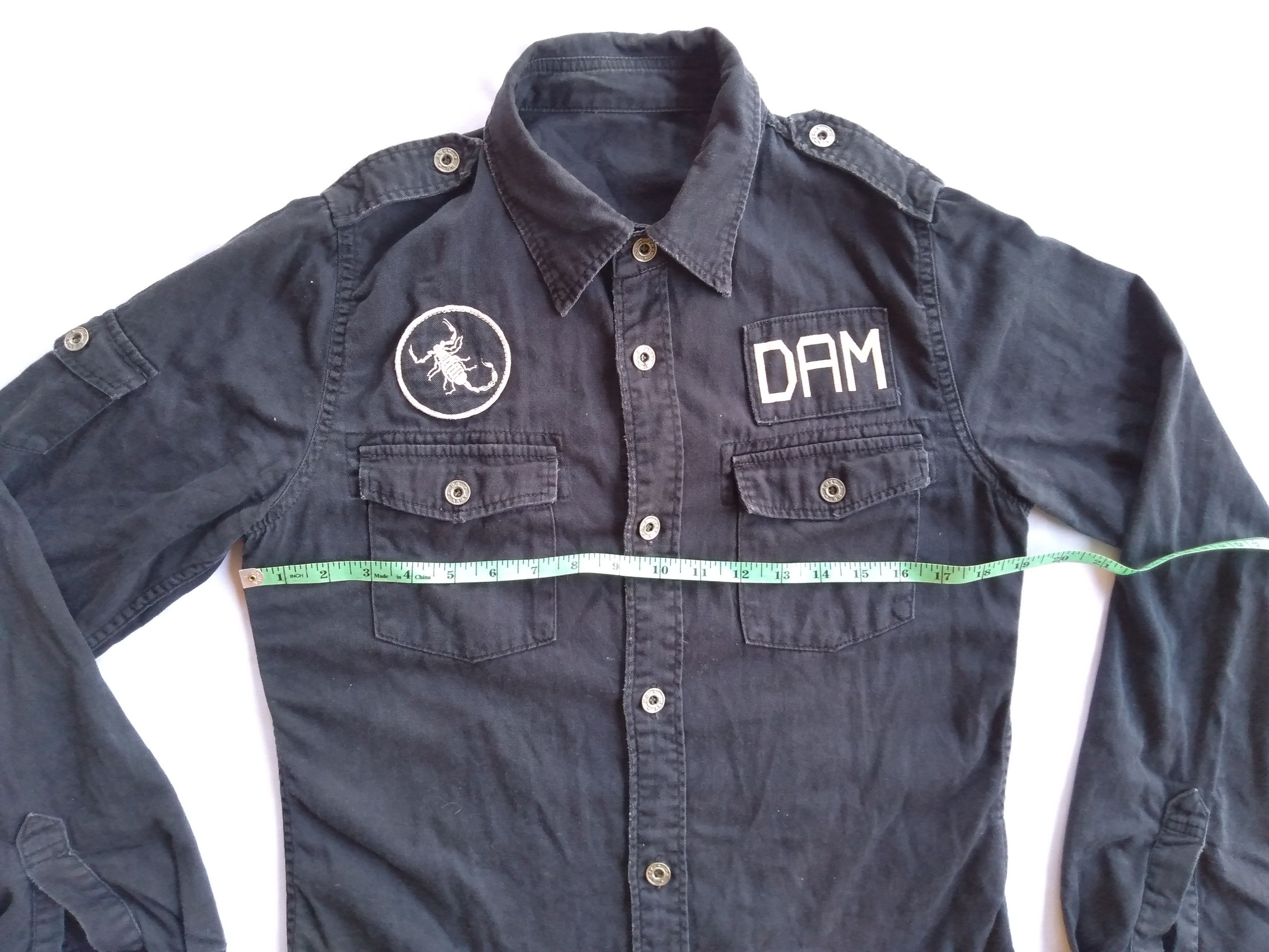Hysteric Glamour rare HYSTERIC GLAMOUR X damn and monster graphic print button up shirt/seditioneries punk shirt Size US S / EU 44-46 / 1 - 8 Thumbnail