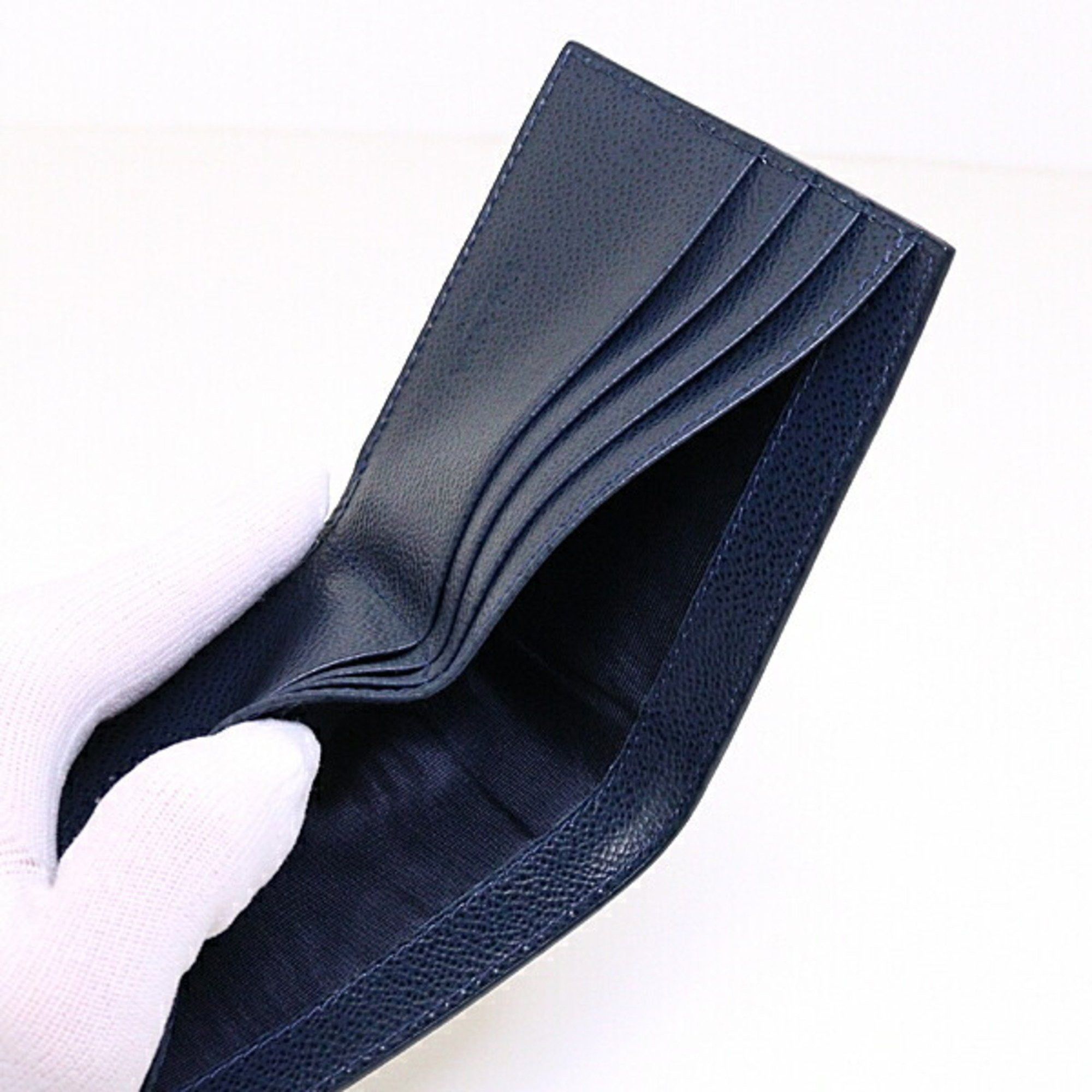 Prada PRADA 2-fold billfold Saffiano leather navy unused Size ONE SIZE - 5 Thumbnail
