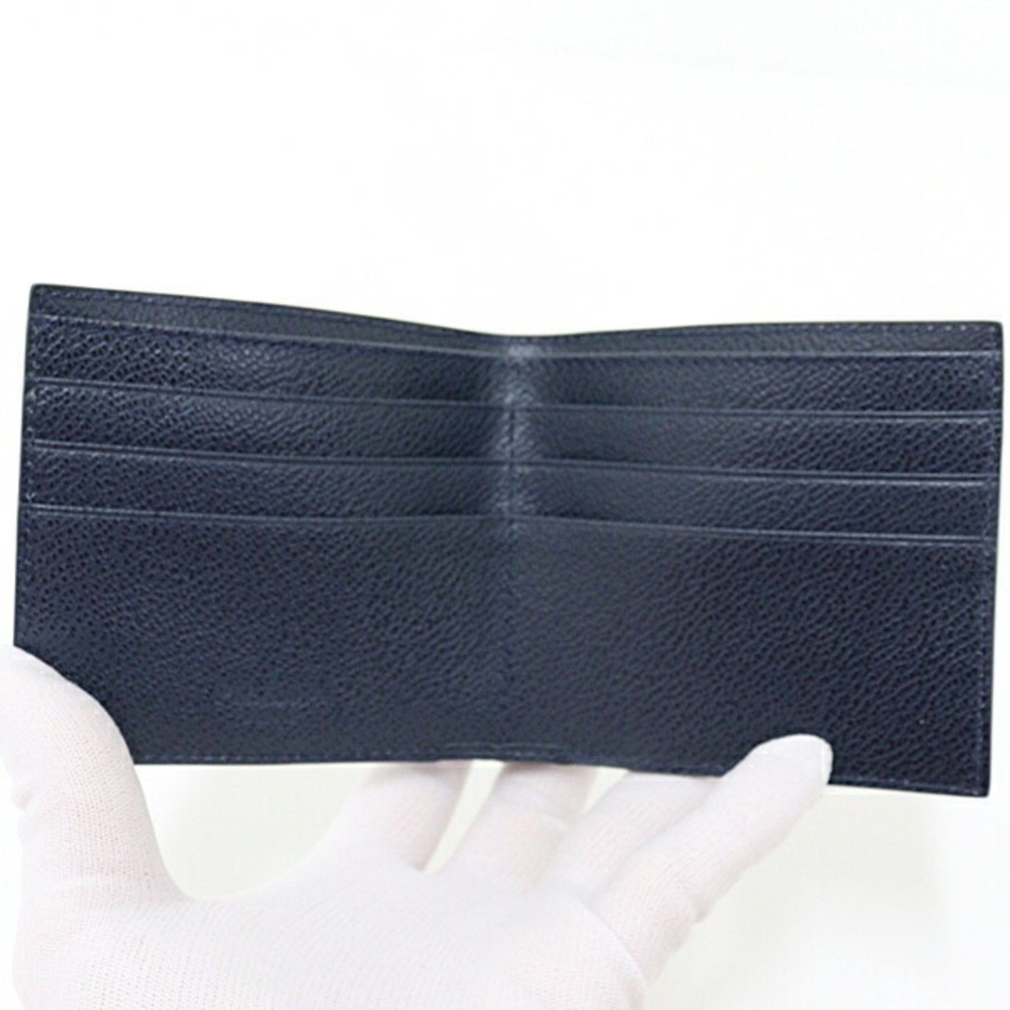 Prada PRADA 2-fold billfold Saffiano leather navy unused Size ONE SIZE - 4 Thumbnail