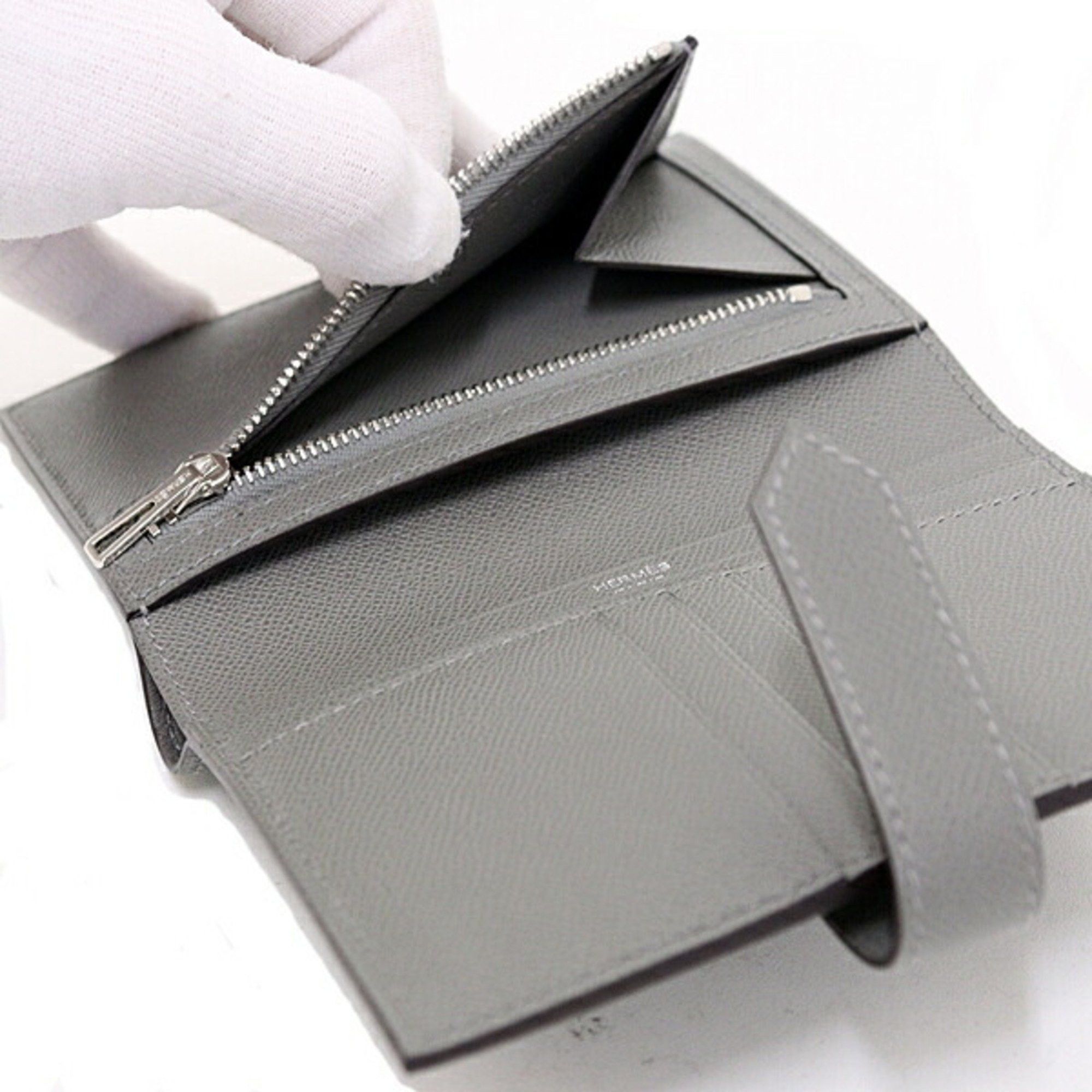 Hermes Hermes Bearn Compact Bi-fold Wallet Veau Madame W Stamp (Made in 2024) Grimayer Unused Size ONE SIZE - 6 Thumbnail