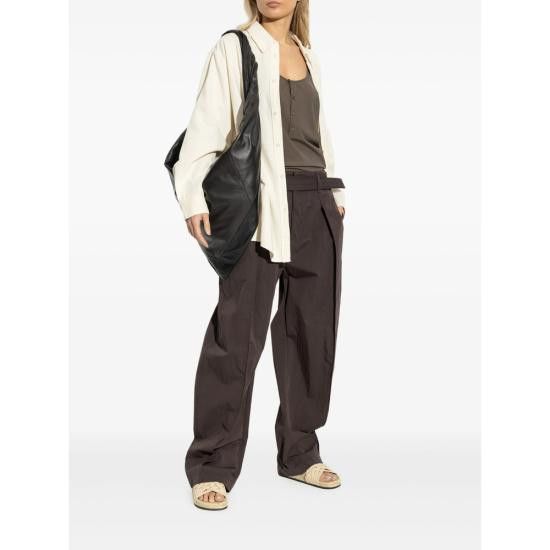 Lemaire LEMAIRE Women Straight Pants PA1177LF1228 BR490 BROWN Size 25" / US 0 / IT 36 - 3 Thumbnail