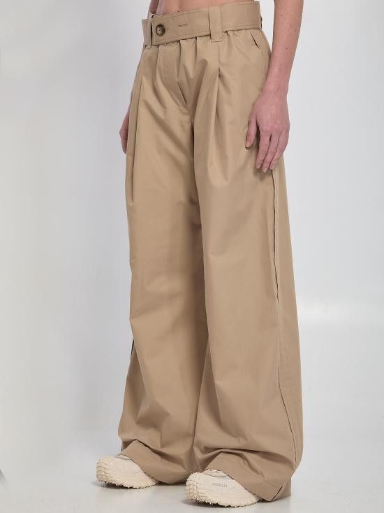 Moncler MONCLER Women Straight Pants 2A00012 BEIGE Size 26" / US 2 / IT 38 - 2 Thumbnail
