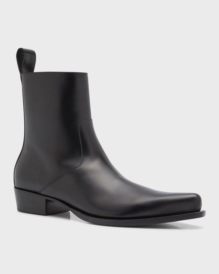 Bottega Veneta Ripley Pointed Toe Leather Ankle Boots Size US 7 / EU 40 - 3 Thumbnail