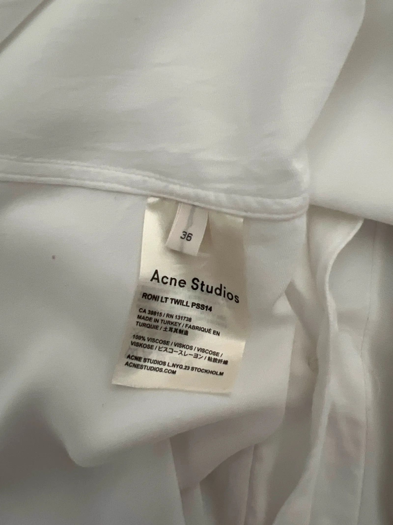 Acne Studios Acne Studios Shirt Size XS / US 0-2 / IT 36-38 - 3 Thumbnail