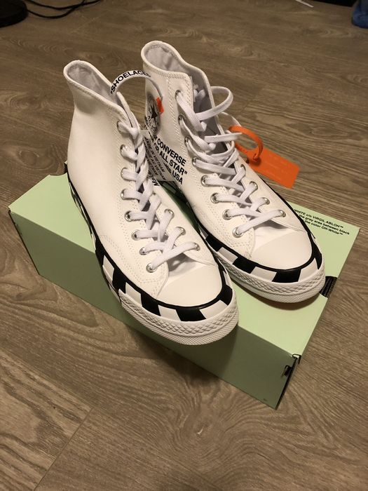 Converse x off outlet white grailed