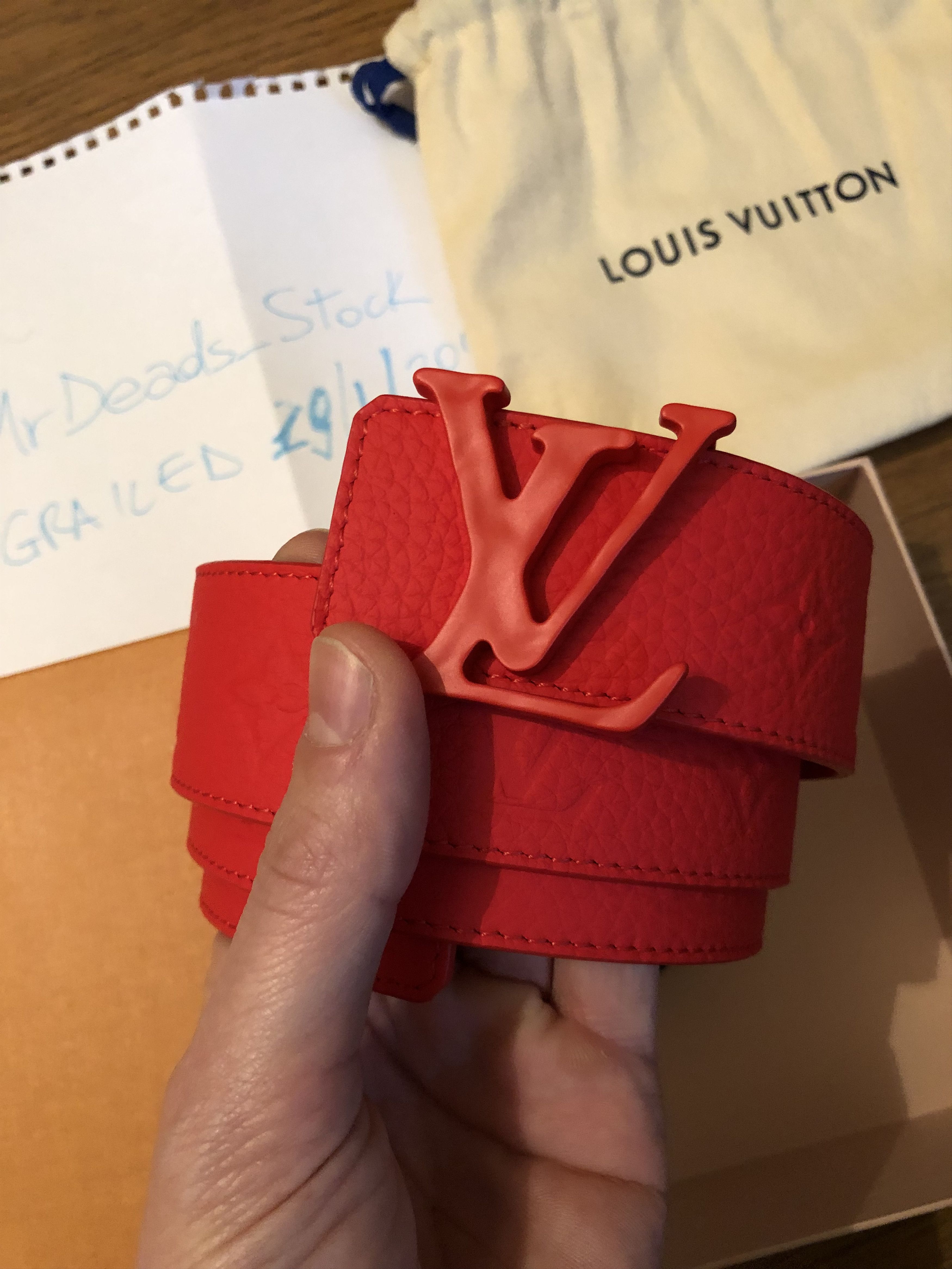 Louis Vuitton Virgil Abloh Shape 40 Prism Belt Sz 95 Kuwait