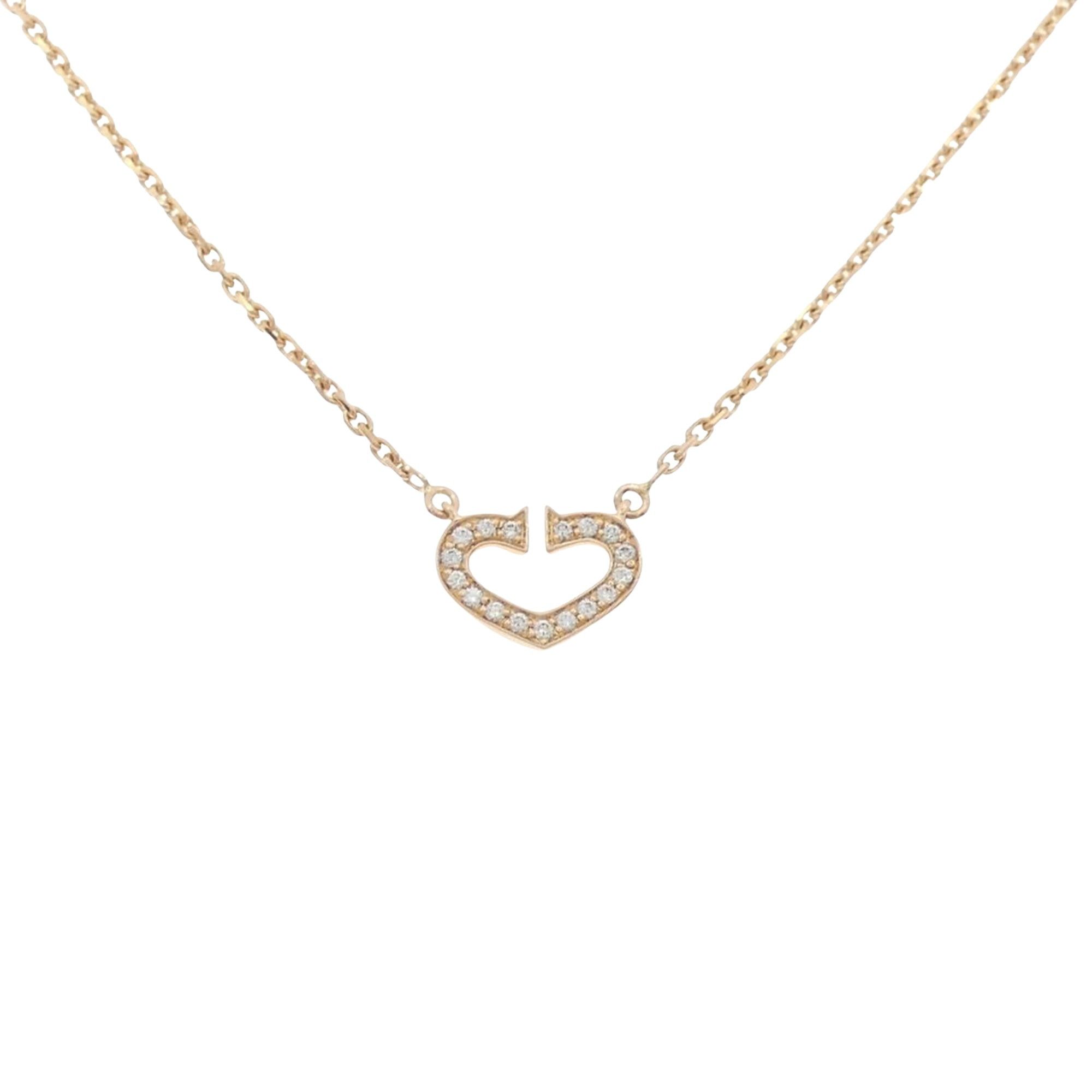 Cartier Cartier C heart necklace Size ONE SIZE - 2 Thumbnail