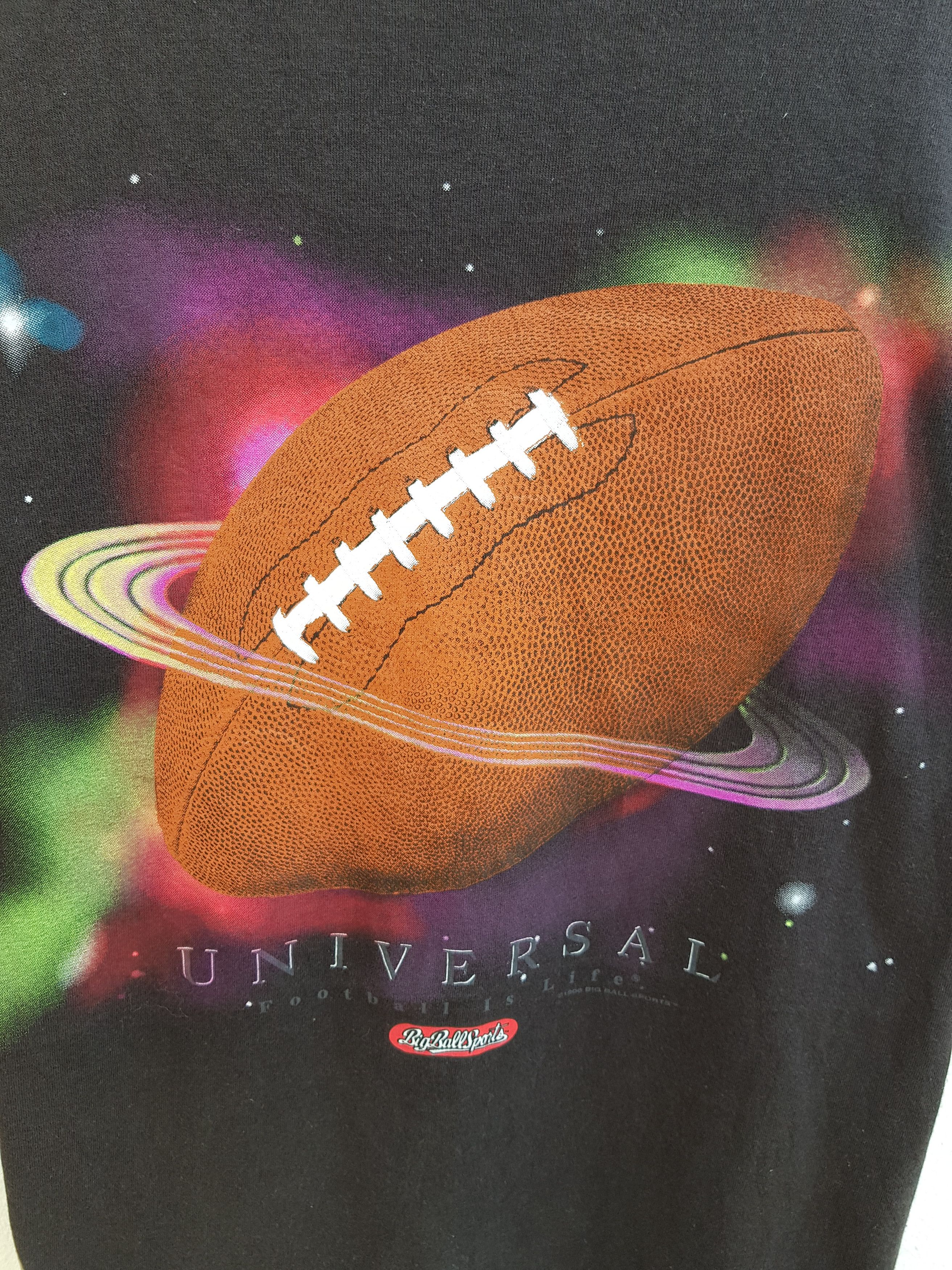 Japanese Brand × NFL × Vintage Vintage 90s UNIVERSAL Football is Life Planet NFL T-Shirt Size US L / EU 52-54 / 3 - 3 Thumbnail