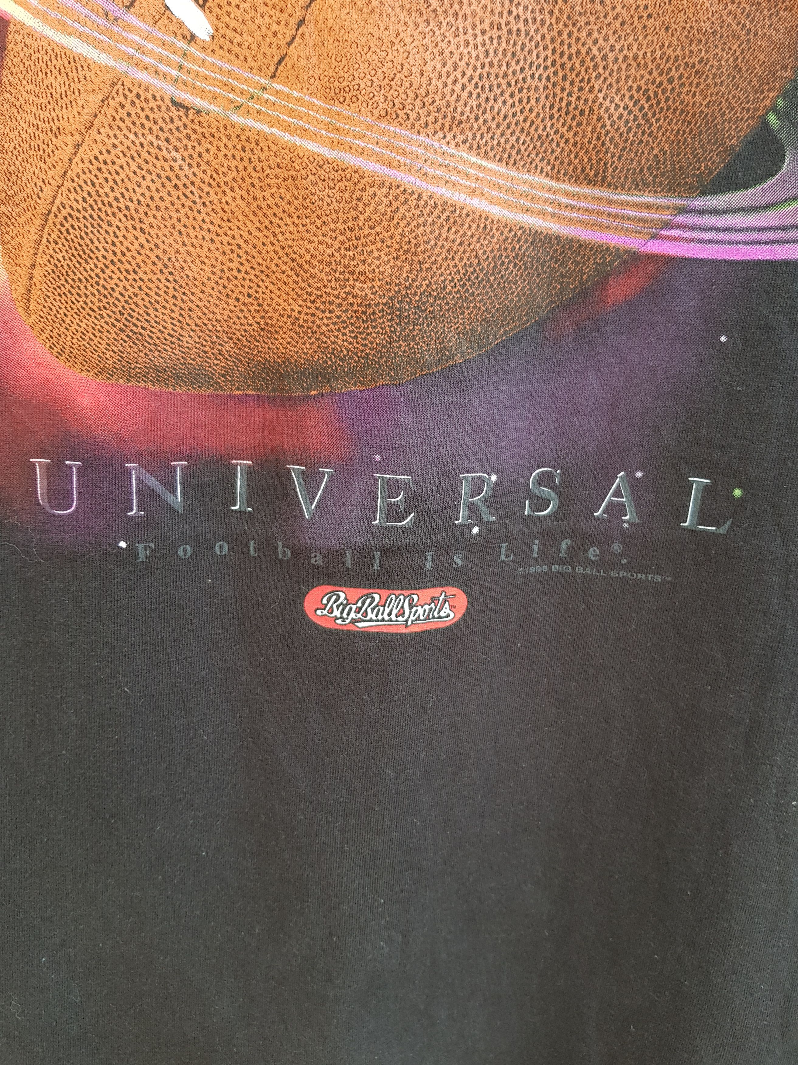 Japanese Brand × NFL × Vintage Vintage 90s UNIVERSAL Football is Life Planet NFL T-Shirt Size US L / EU 52-54 / 3 - 4 Thumbnail