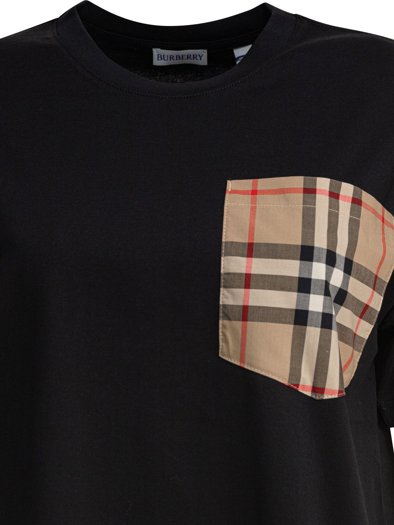 Burberry Cotton Crew Neck T-Shirt Size XS / US 0-2 / IT 36-38 - 3 Thumbnail