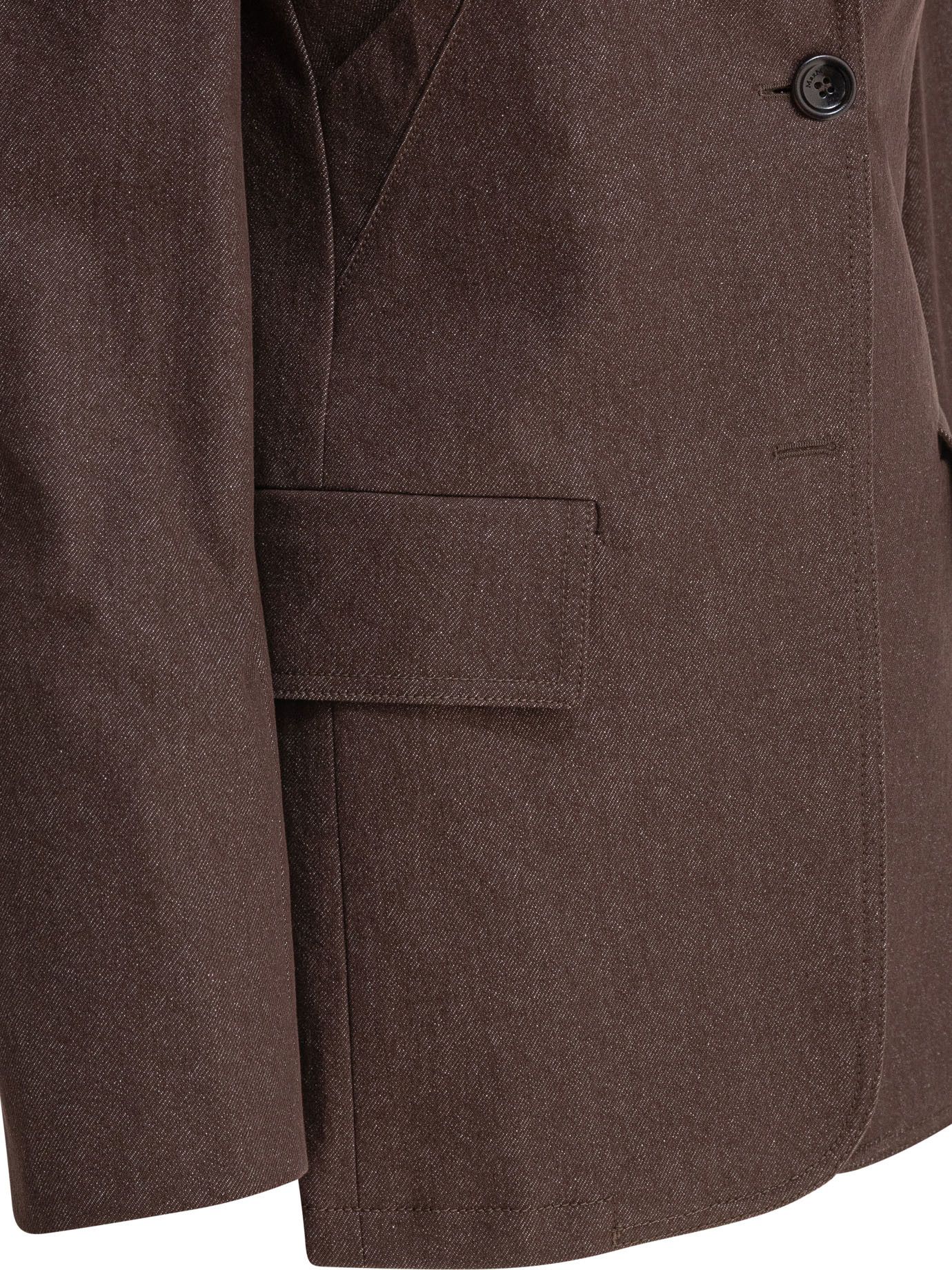 Max Mara Denim-Effect Cotton Blazer Size S / US 4 / IT 40 - 4 Thumbnail