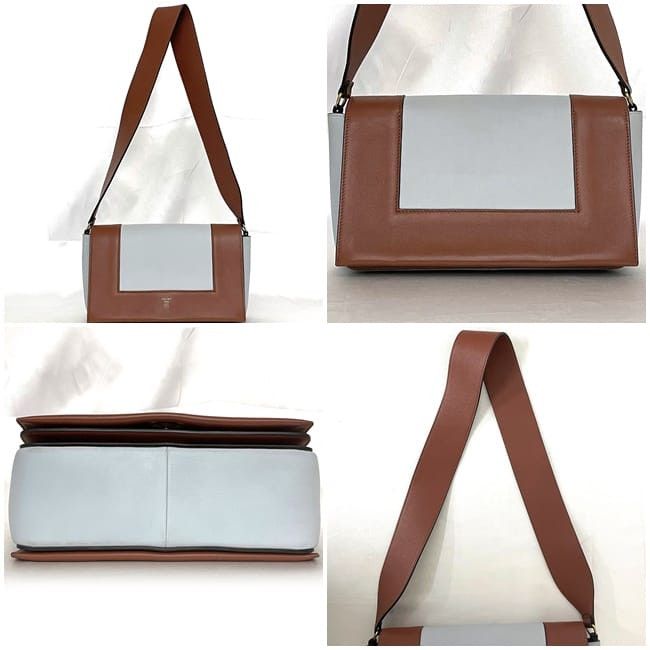 Celine CELINE Shoulder Bag Brown Leather Size ONE SIZE - 2 Thumbnail