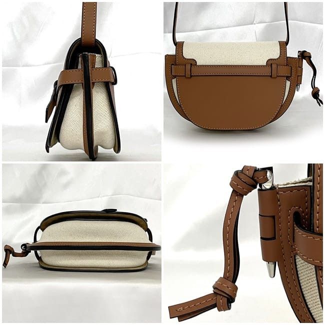 Loewe LOEWE Shoulder Bag Brown Cotton Size ONE SIZE - 2 Thumbnail