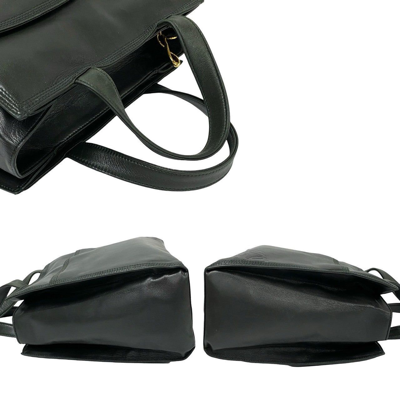 Loewe Loewe Shoulder Bag Green Leather Size ONE SIZE - 5 Thumbnail