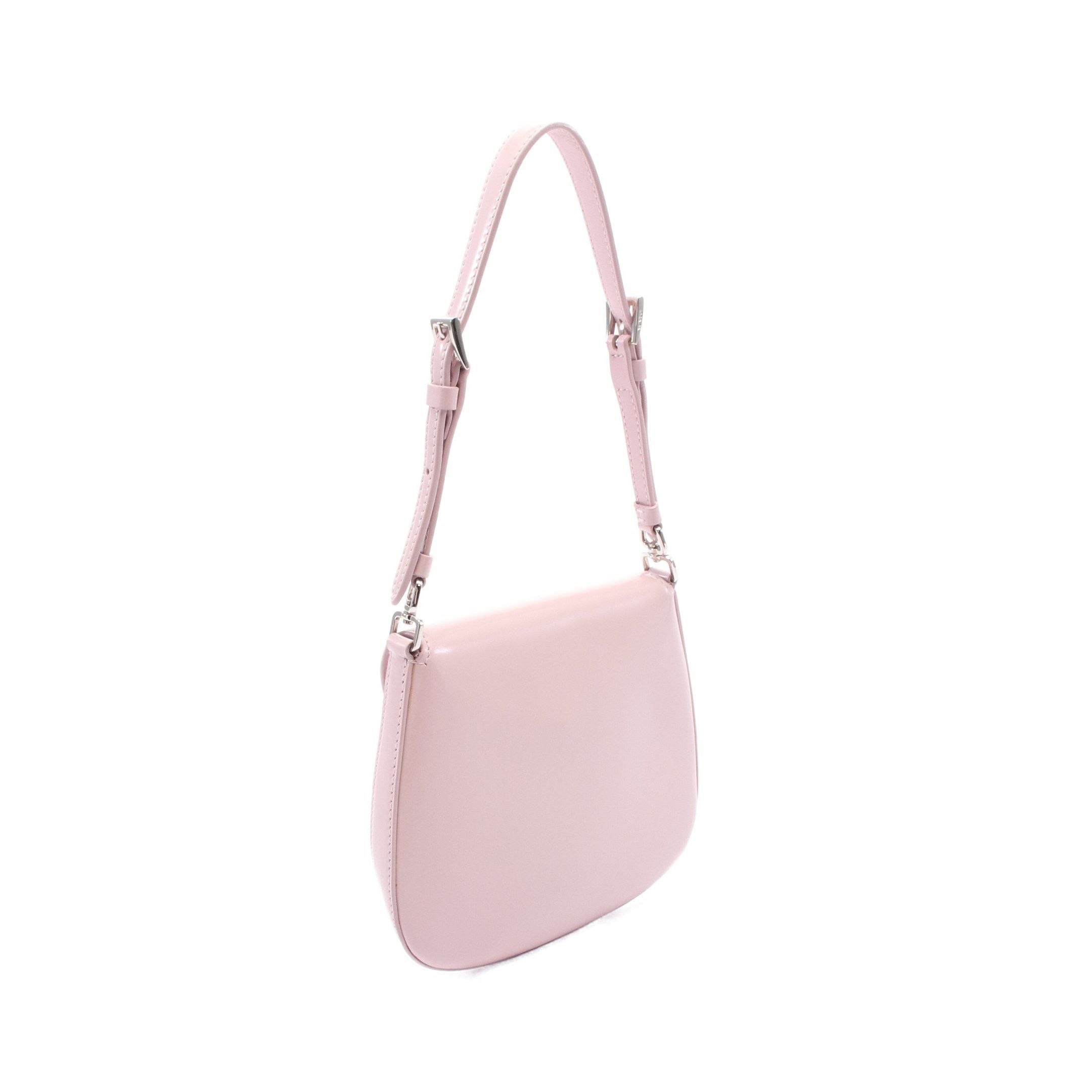 Prada Prada Spazzolato Cleo Brushed Leather Mini Handbag Pink Size ONE SIZE - 2 Thumbnail