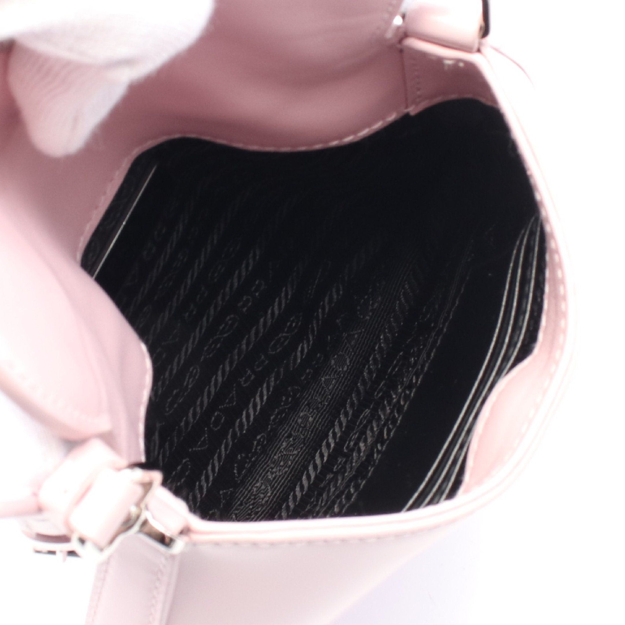 Prada Prada Spazzolato Cleo Brushed Leather Mini Handbag Pink Size ONE SIZE - 3 Thumbnail