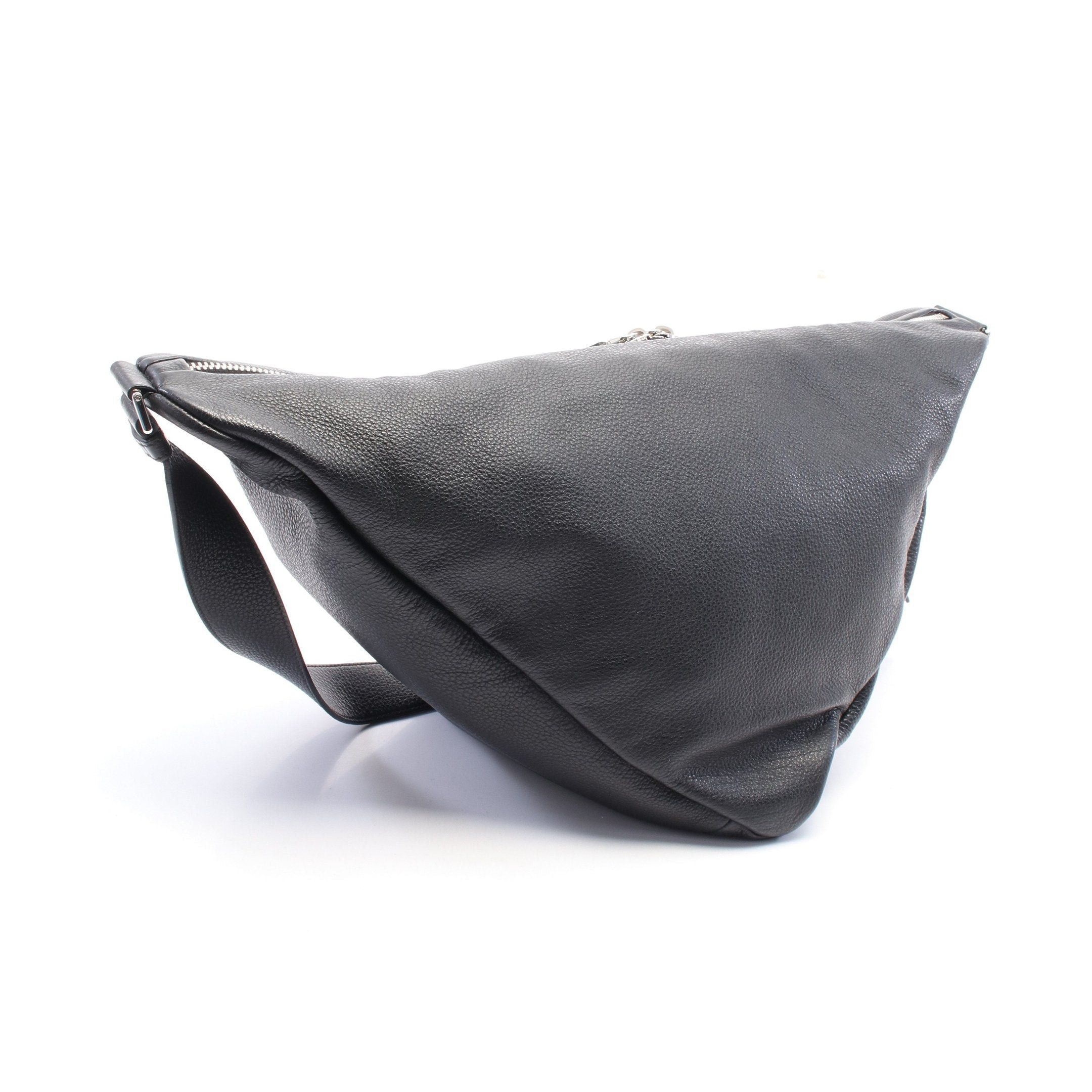 Prada Prada Vit Daino Triangle Shoulder Bag Leather Black Size ONE SIZE - 2 Thumbnail