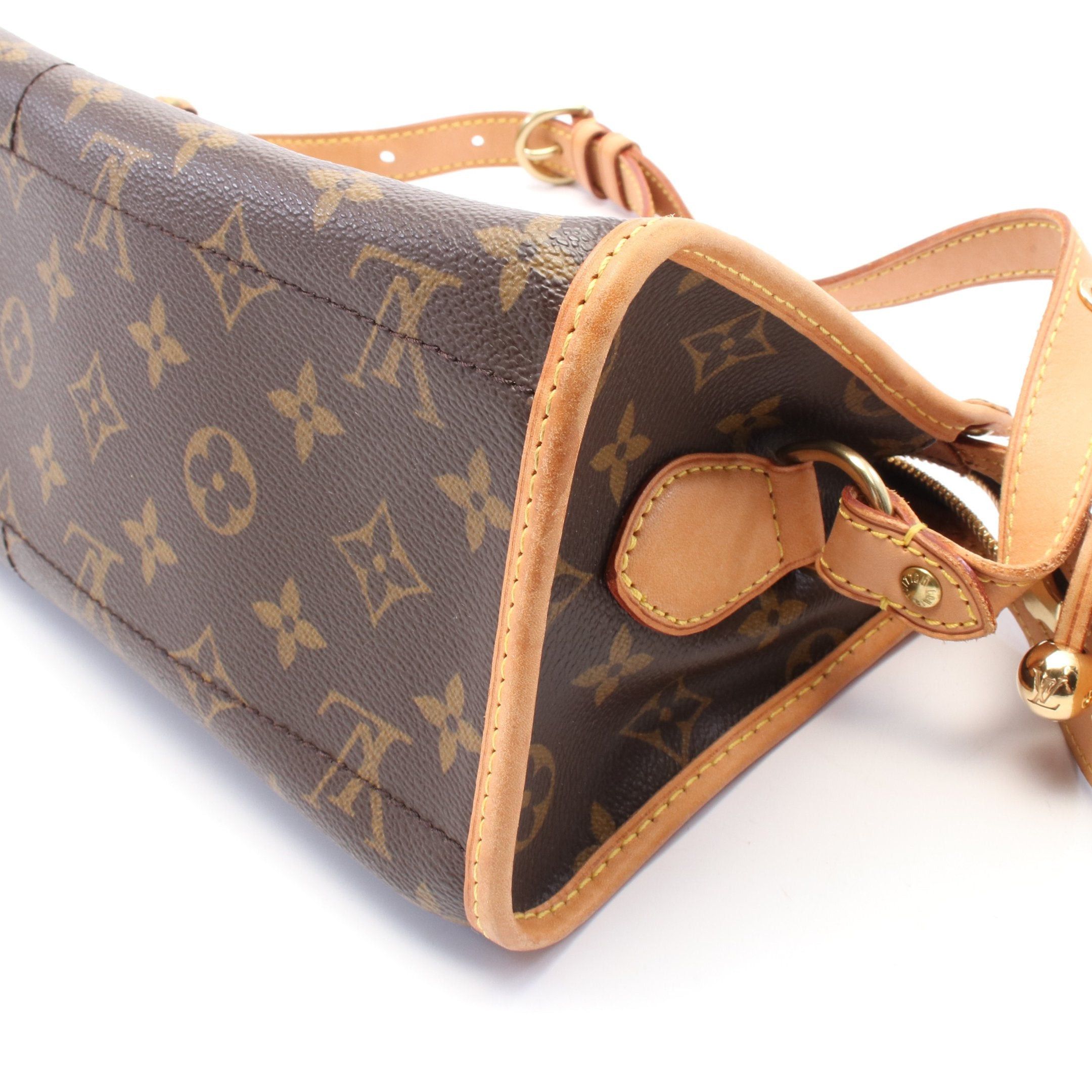 Louis Vuitton Louis Vuitton Popincourt Ron Monogram Shoulder Bag Leather Brown Size ONE SIZE - 8 Thumbnail