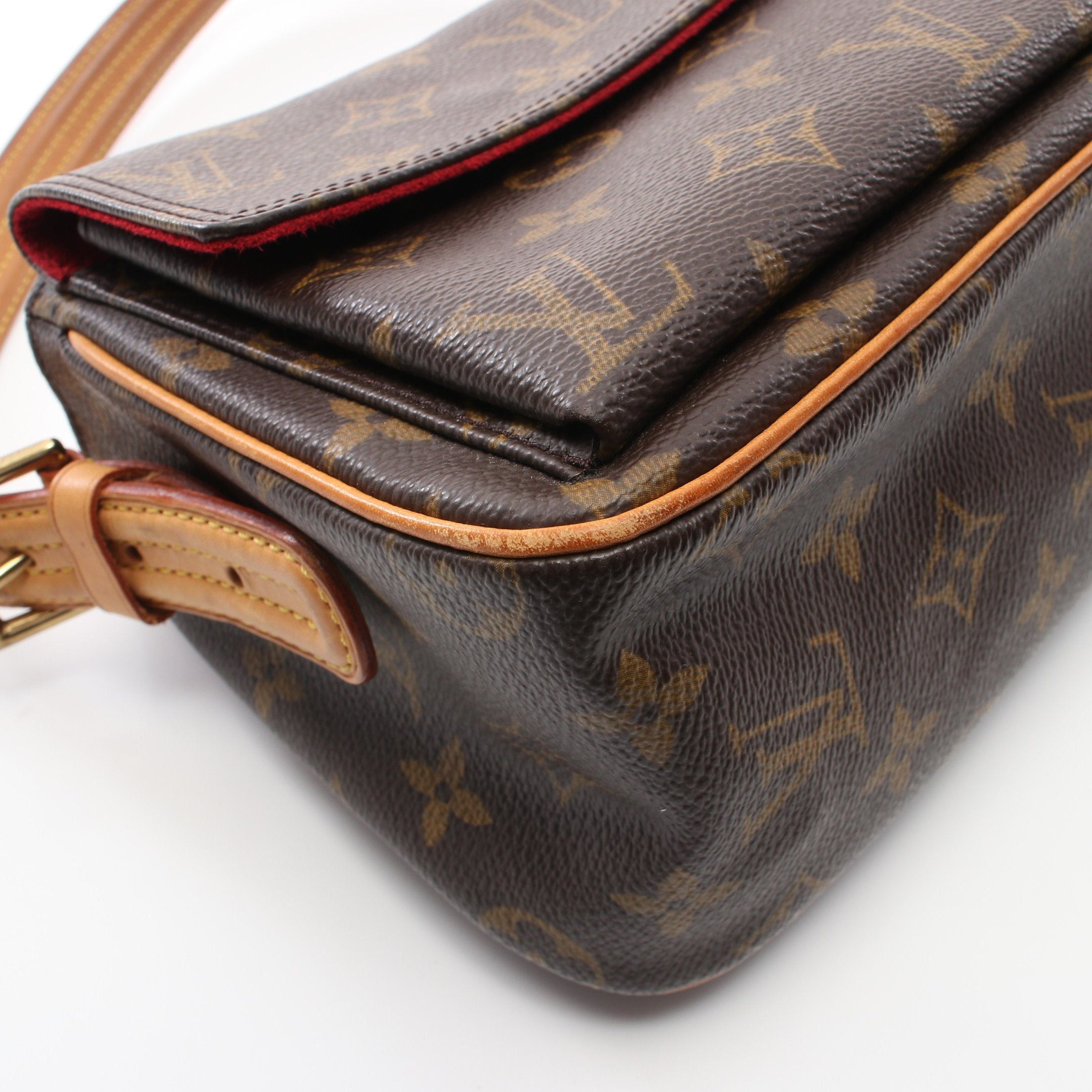 Louis Vuitton Louis Vuitton Vivacite Mm Monogram Shoulder Bag Leather Brown Size ONE SIZE - 9 Thumbnail