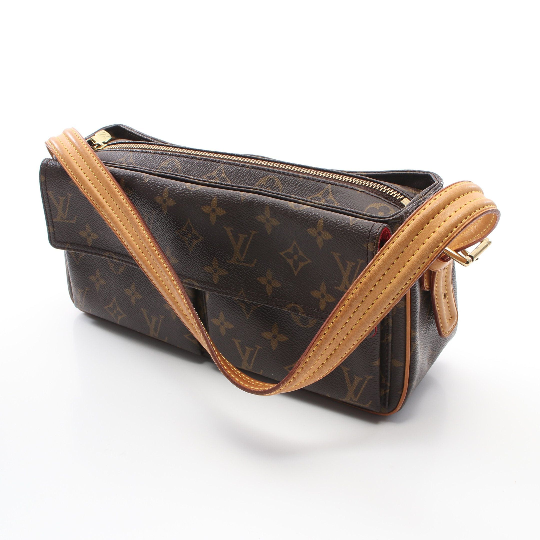 Louis Vuitton Louis Vuitton Vivacite Mm Monogram Shoulder Bag Leather Brown Size ONE SIZE - 11 Thumbnail