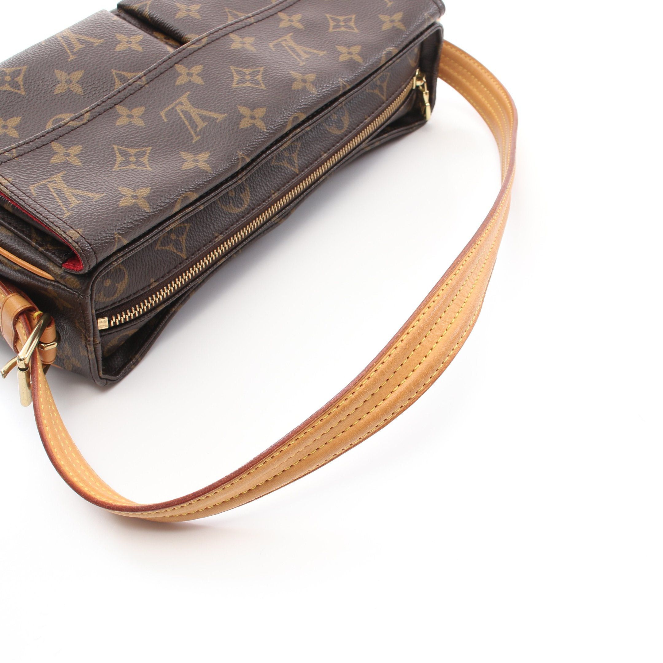 Louis Vuitton Louis Vuitton Vivacite Mm Monogram Shoulder Bag Leather Brown Size ONE SIZE - 6 Thumbnail