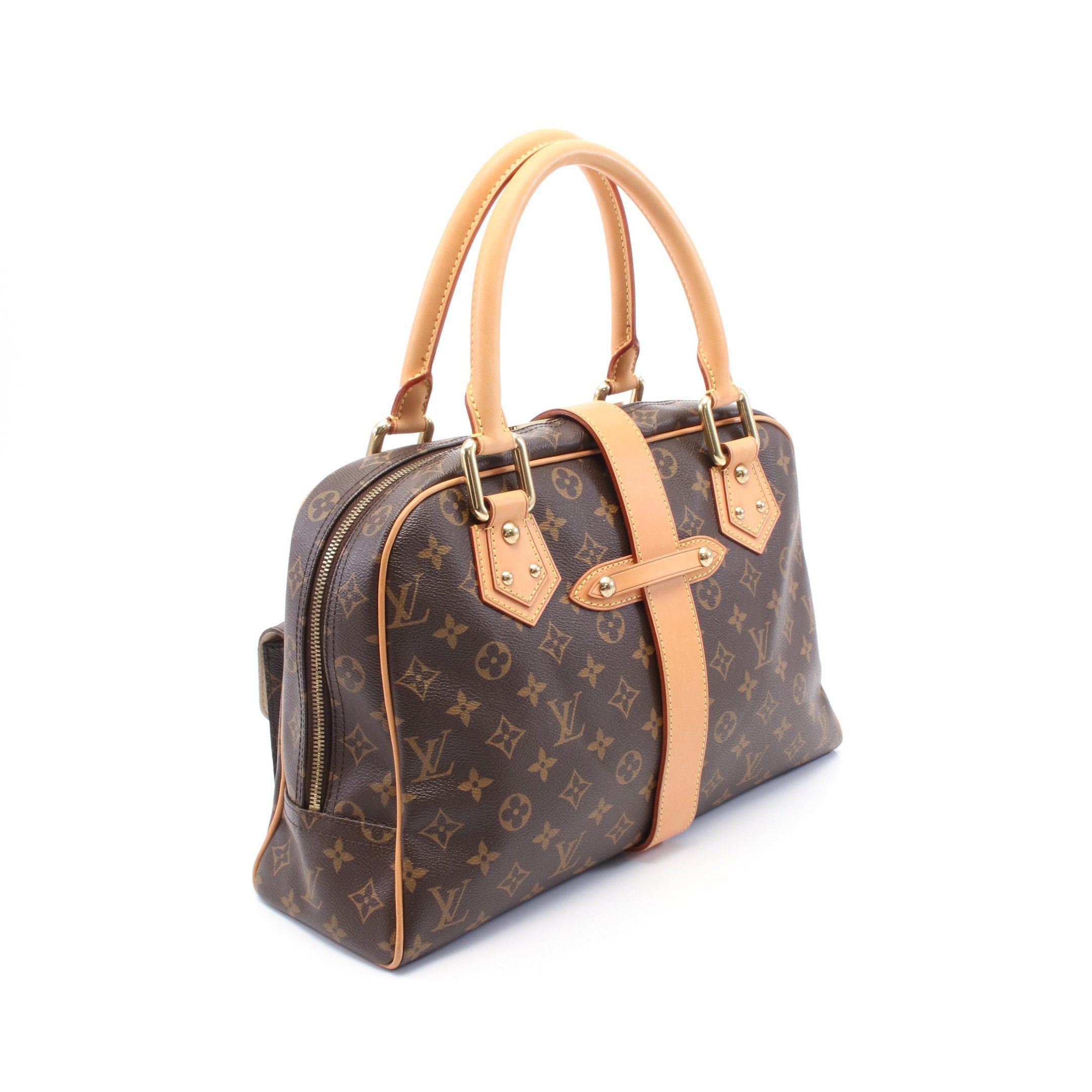 Louis Vuitton Louis Vuitton Manhattan Gm Monogram Handbag Leather Brown Size ONE SIZE - 2 Thumbnail