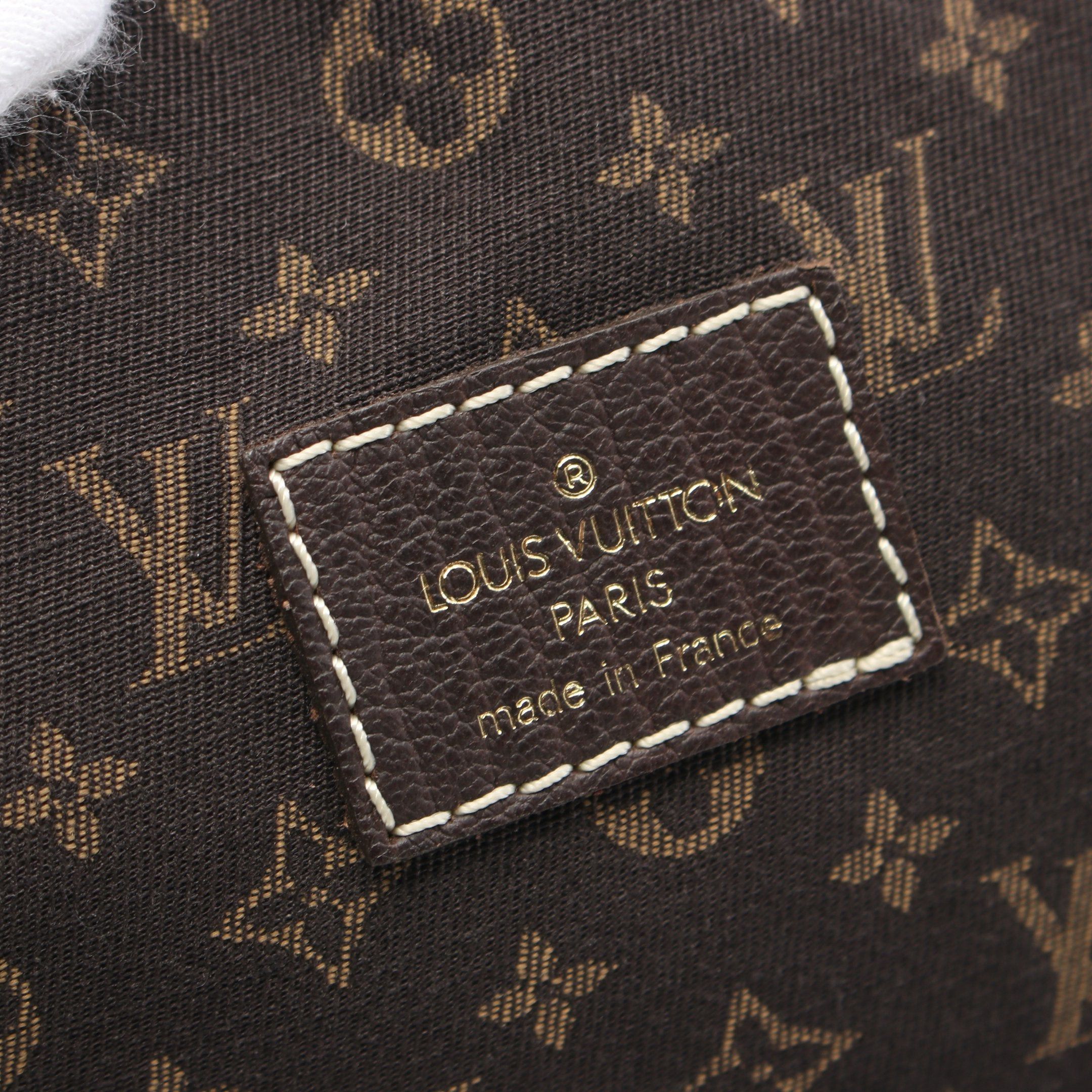 Louis Vuitton Louis Vuitton Saumur Monogram Mini Run Ebene Shoulder Bag Canvas Leather Dark Brown Size ONE SIZE - 5 Thumbnail