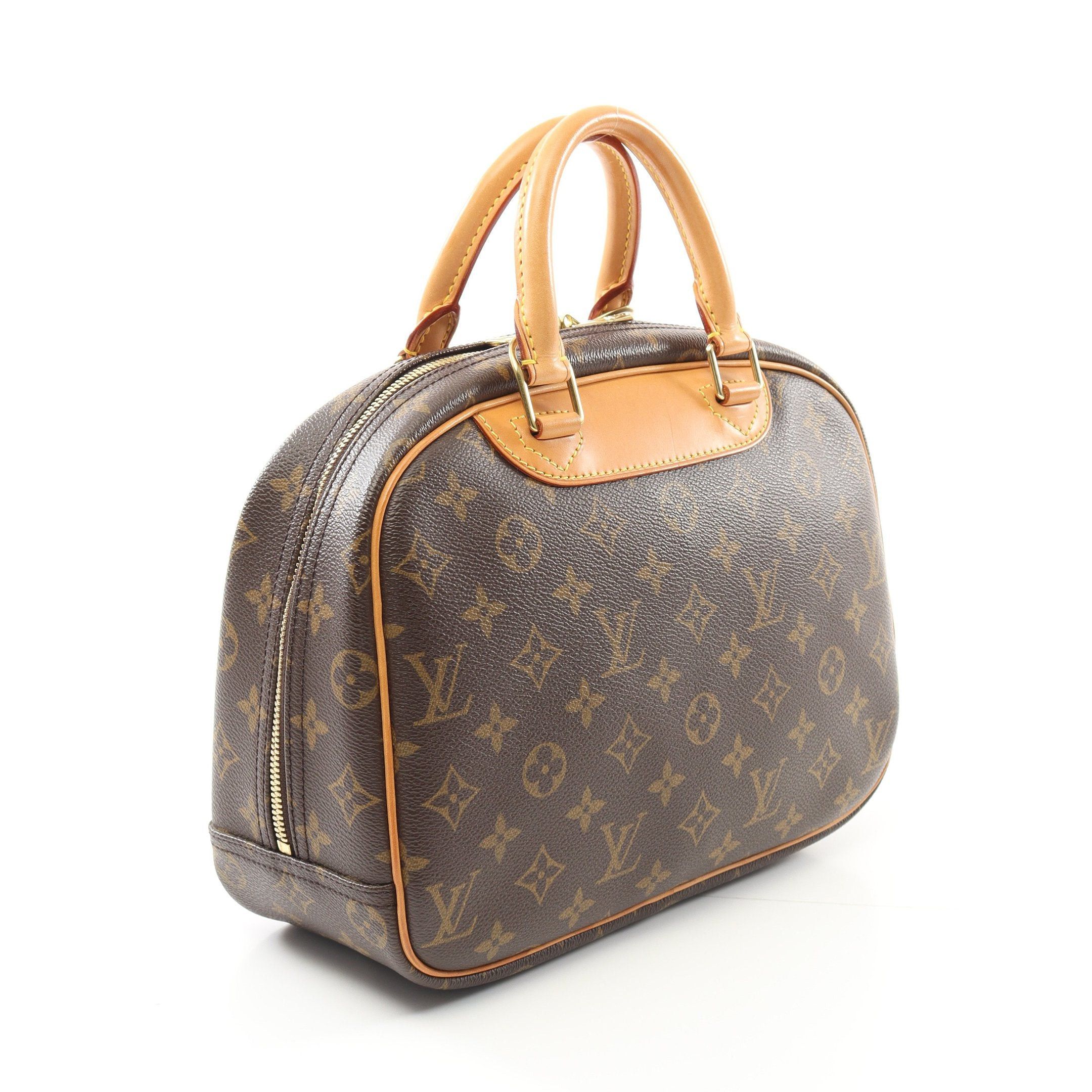 Louis Vuitton Louis Vuitton Trouville Monogram Handbag Leather Brown Size ONE SIZE - 2 Thumbnail