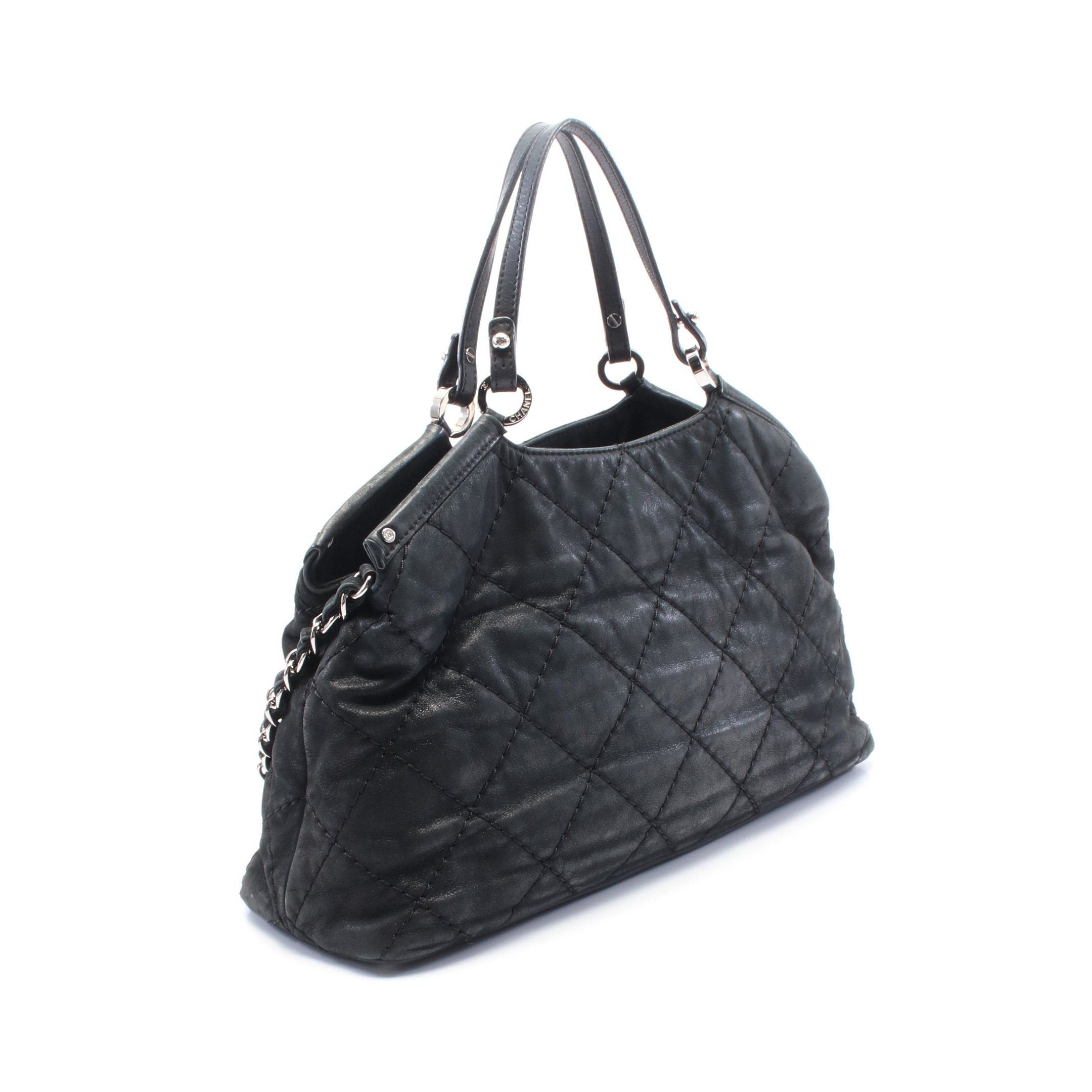 Chanel Chanel Wild Stitch Coco Mark Chain Shoulder Bag Leather Black Silver Hardware Size ONE SIZE - 2 Thumbnail