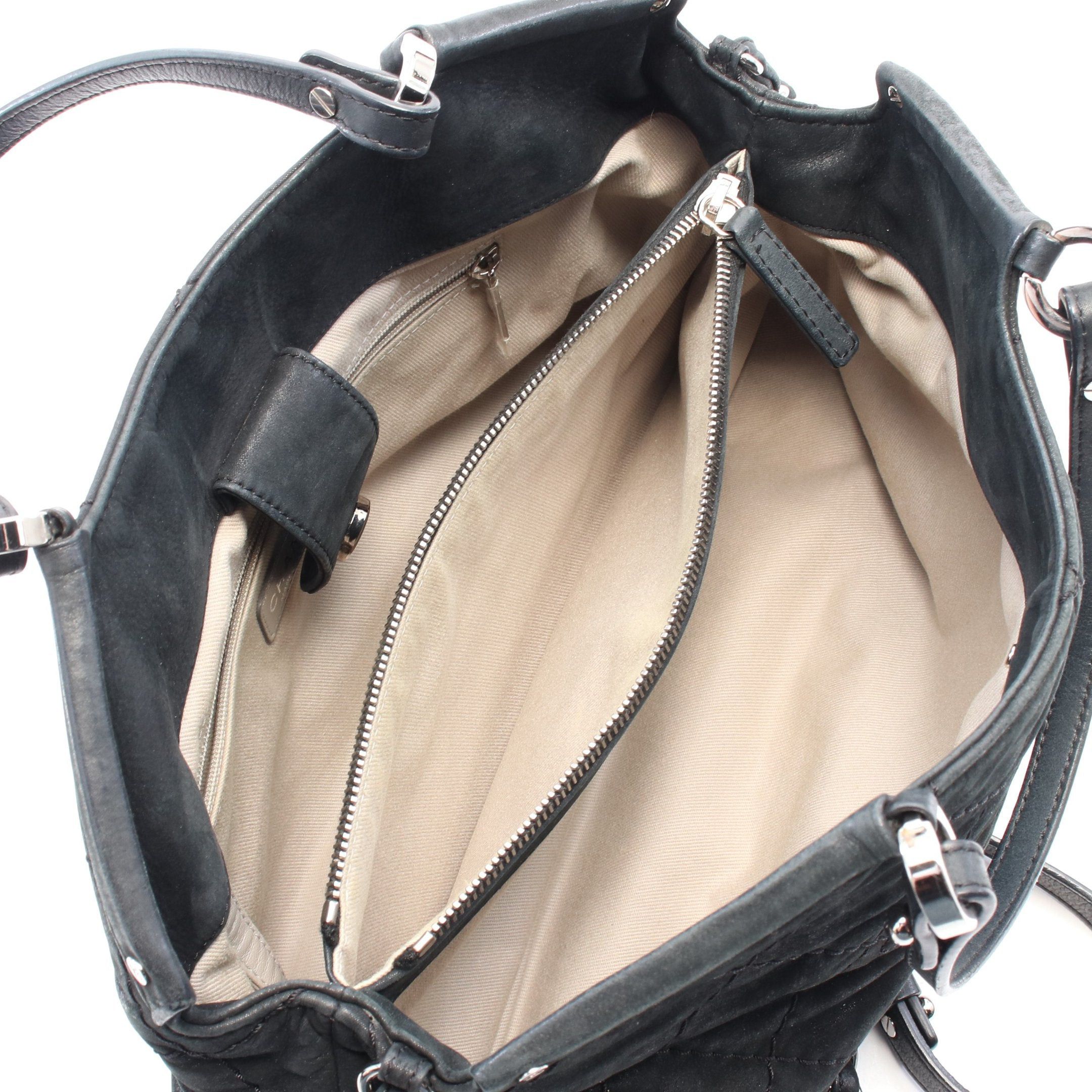 Chanel Chanel Wild Stitch Coco Mark Chain Shoulder Bag Leather Black Silver Hardware Size ONE SIZE - 3 Thumbnail
