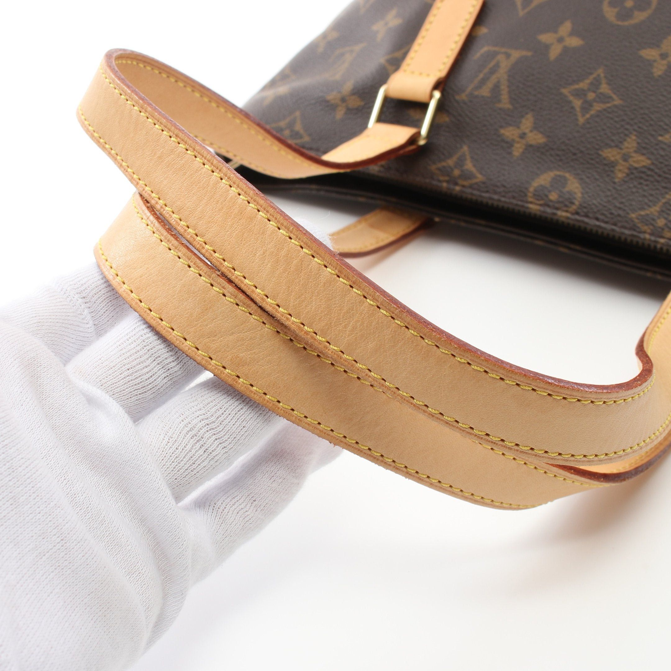 Louis Vuitton Louis Vuitton Cabas Piano Monogram Shoulder Bag Leather Brown Size ONE SIZE - 7 Thumbnail