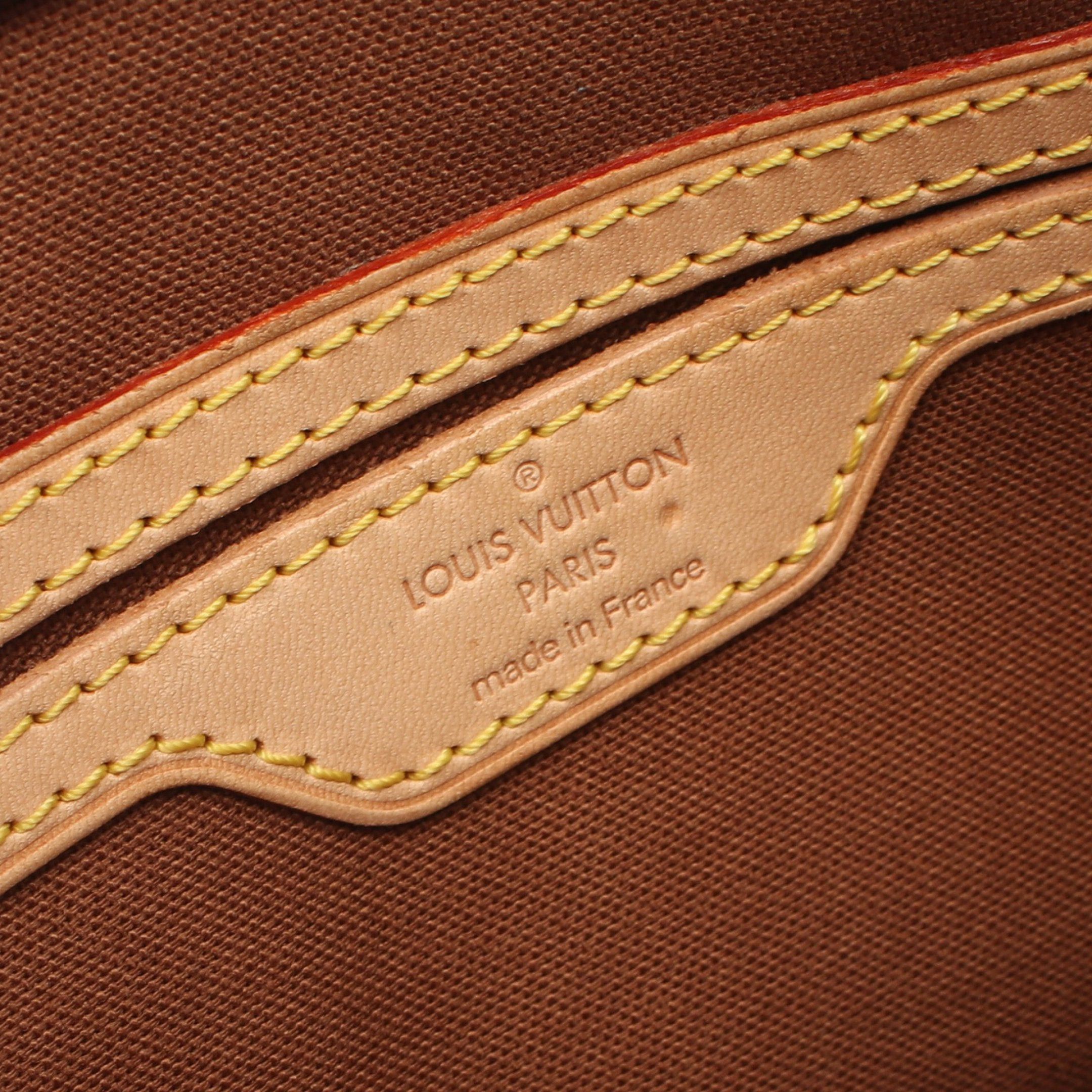 Louis Vuitton Louis Vuitton Cabas Piano Monogram Shoulder Bag Leather Brown Size ONE SIZE - 4 Thumbnail