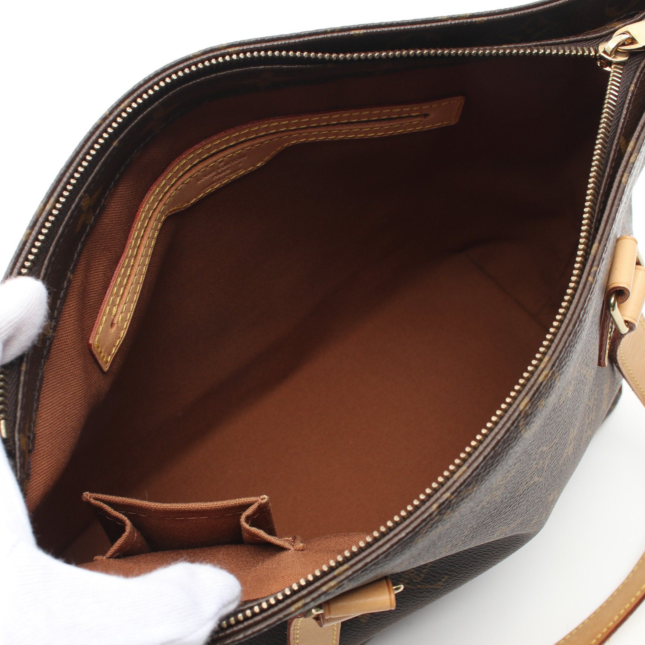 Louis Vuitton Louis Vuitton Cabas Piano Monogram Shoulder Bag Leather Brown Size ONE SIZE - 3 Thumbnail