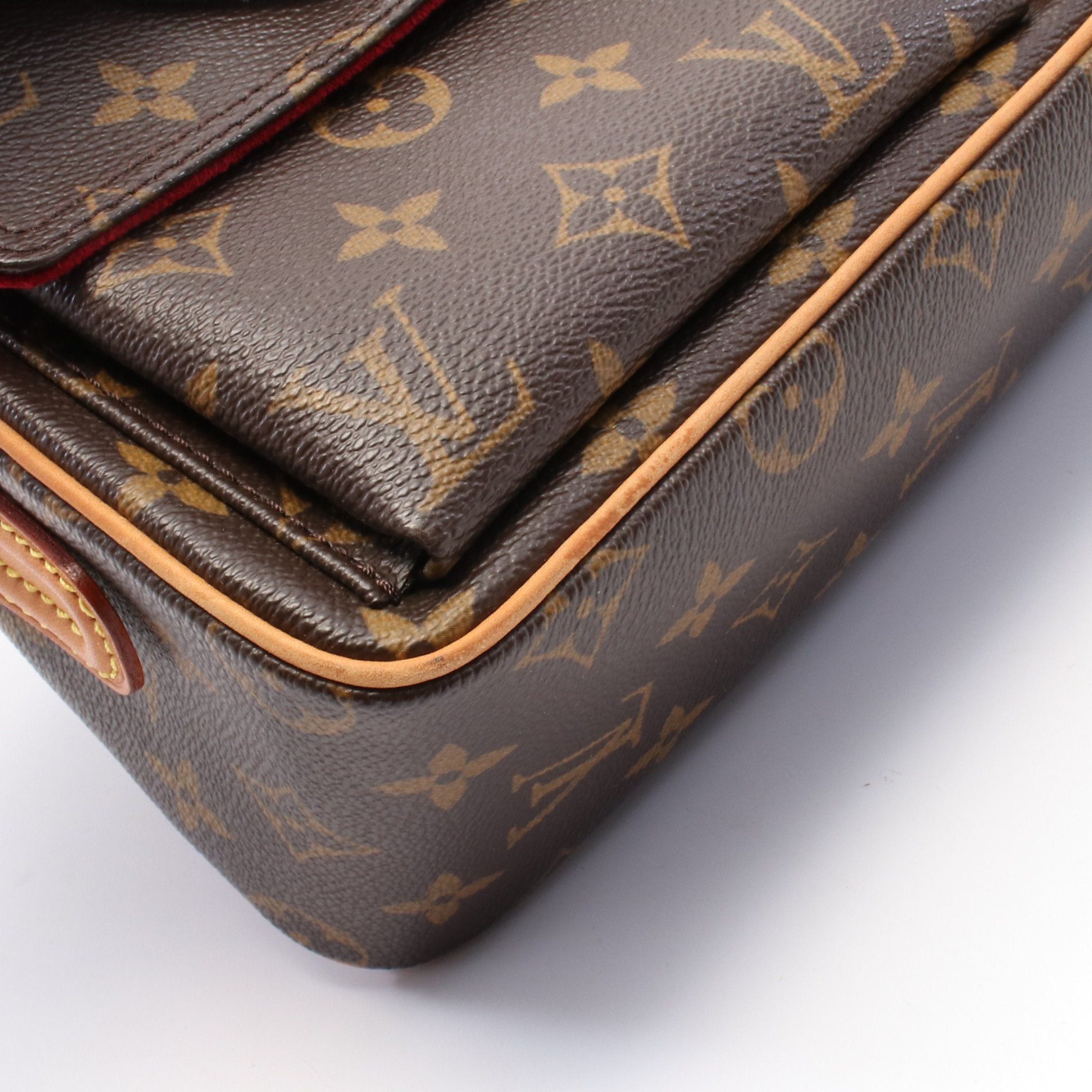 Louis Vuitton Louis Vuitton Vivacite Mm Monogram Shoulder Bag Leather Brown Size ONE SIZE - 7 Thumbnail
