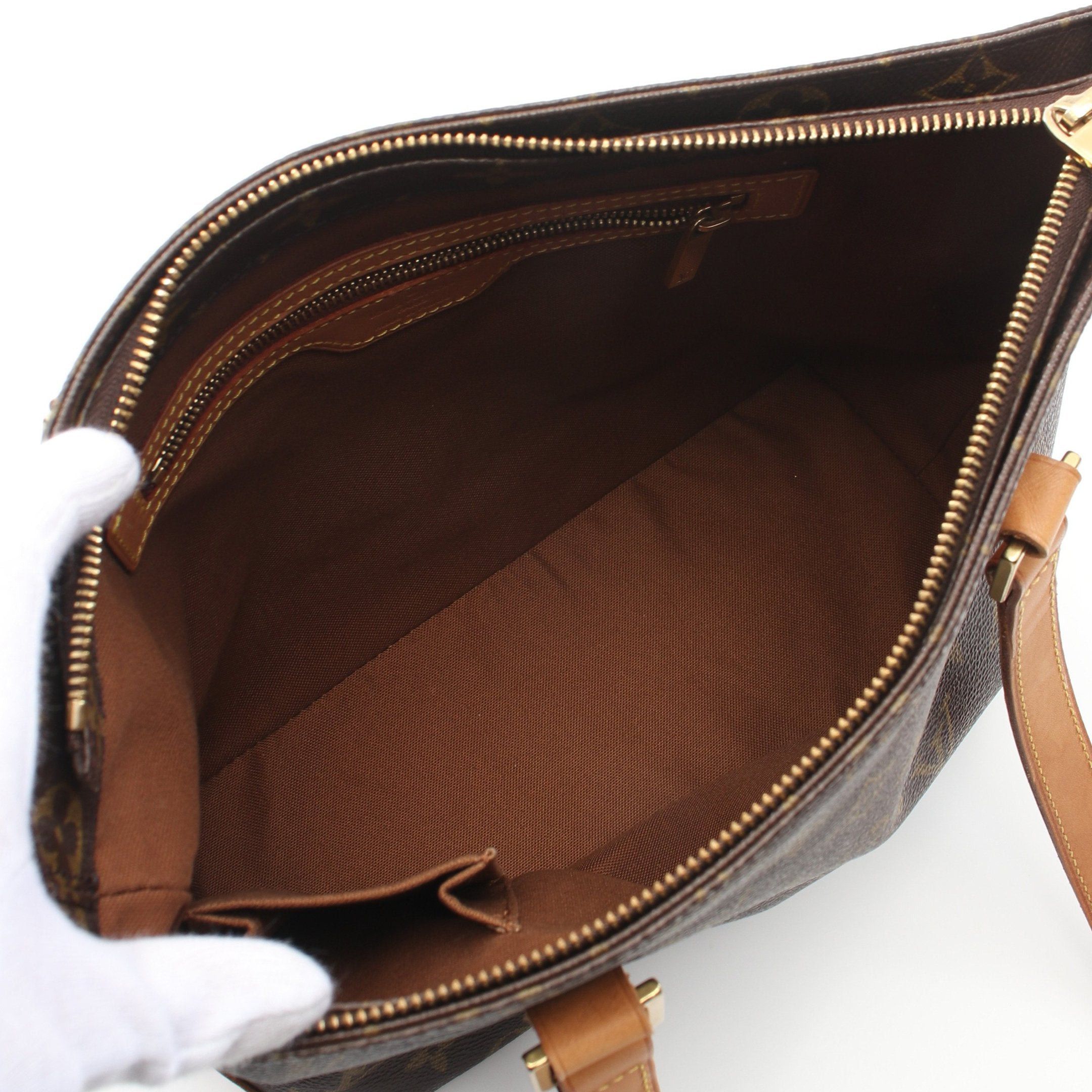 Louis Vuitton Louis Vuitton Cabas Piano Monogram Shoulder Bag Leather Brown Size ONE SIZE - 3 Thumbnail