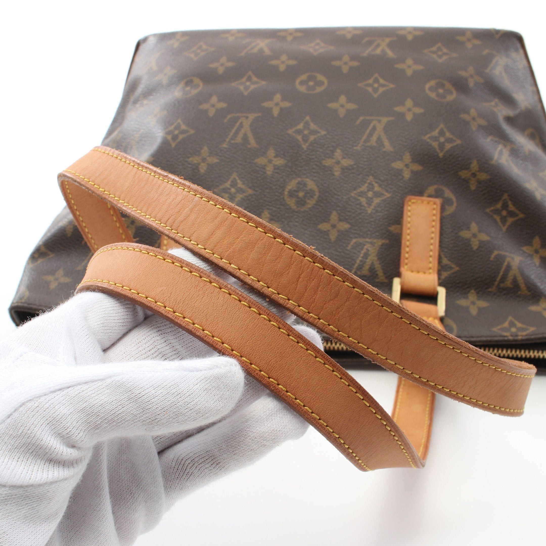 Louis Vuitton Louis Vuitton Cabas Piano Monogram Shoulder Bag Leather Brown Size ONE SIZE - 10 Thumbnail